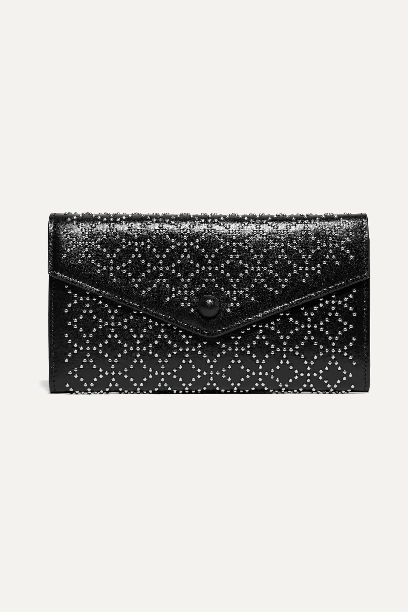 Studded leather wallet - 1