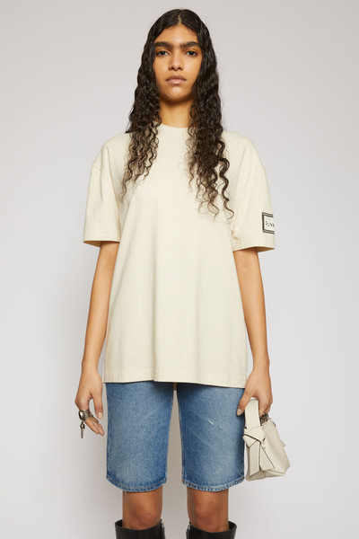 Acne Studios Logo-label t-shirt warm white outlook