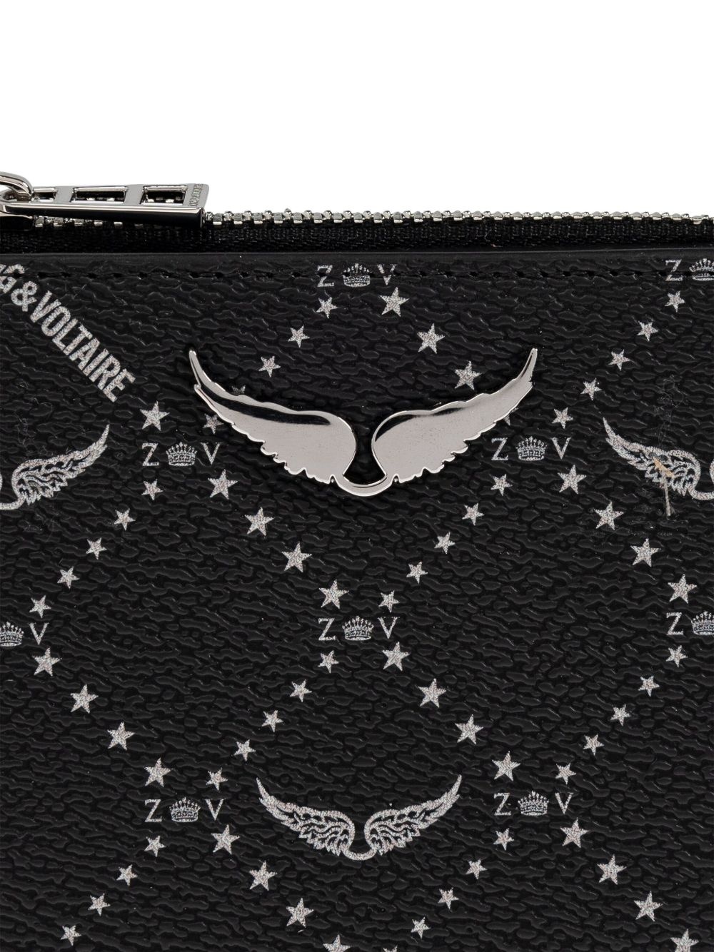 wings-plaque zip-around wallet - 5