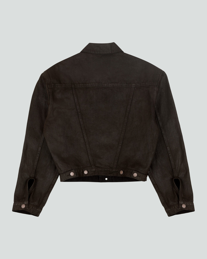 entire studios SHRUNKEN DENIM JACKET MUD outlook