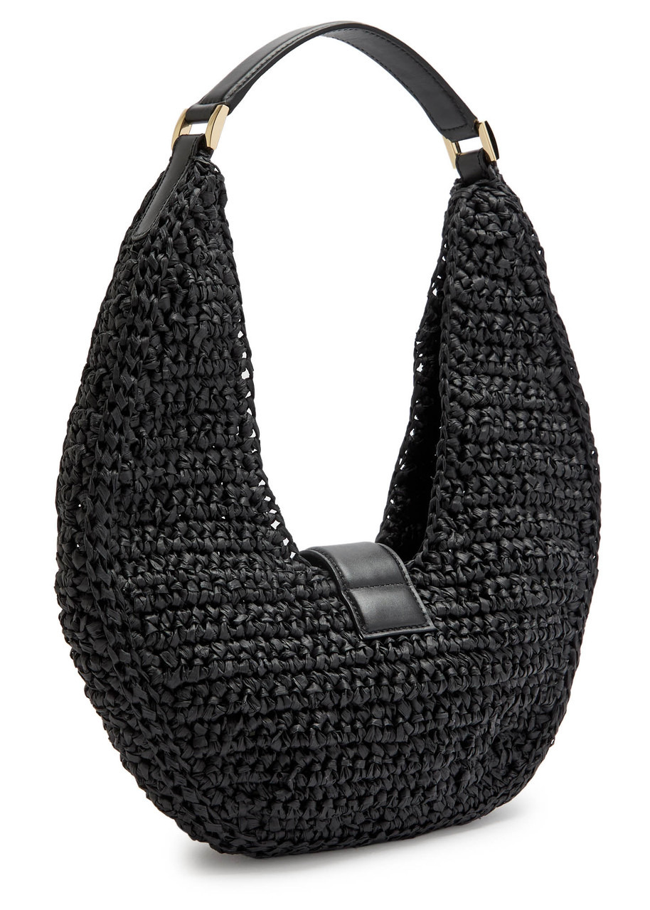 Anine Bing Lou Raffia Crescent Shoulder bag - 2