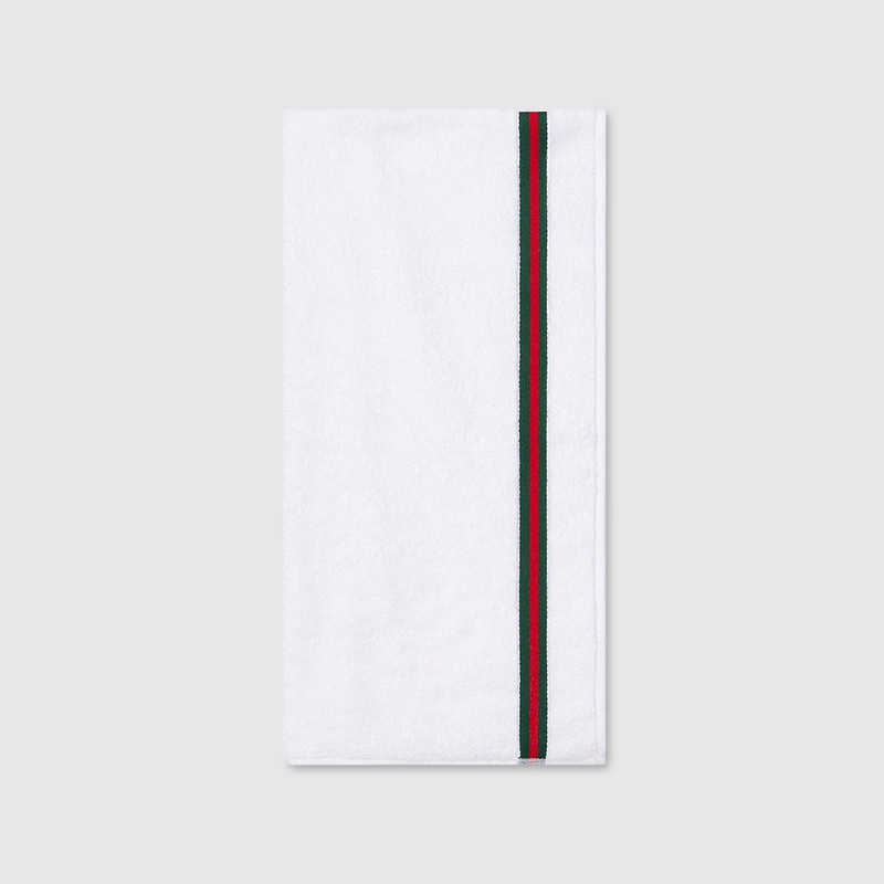 GUCCI Cotton blend sports towel with Web outlook