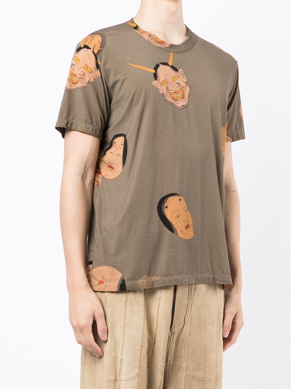 face-print T-shirt - 3