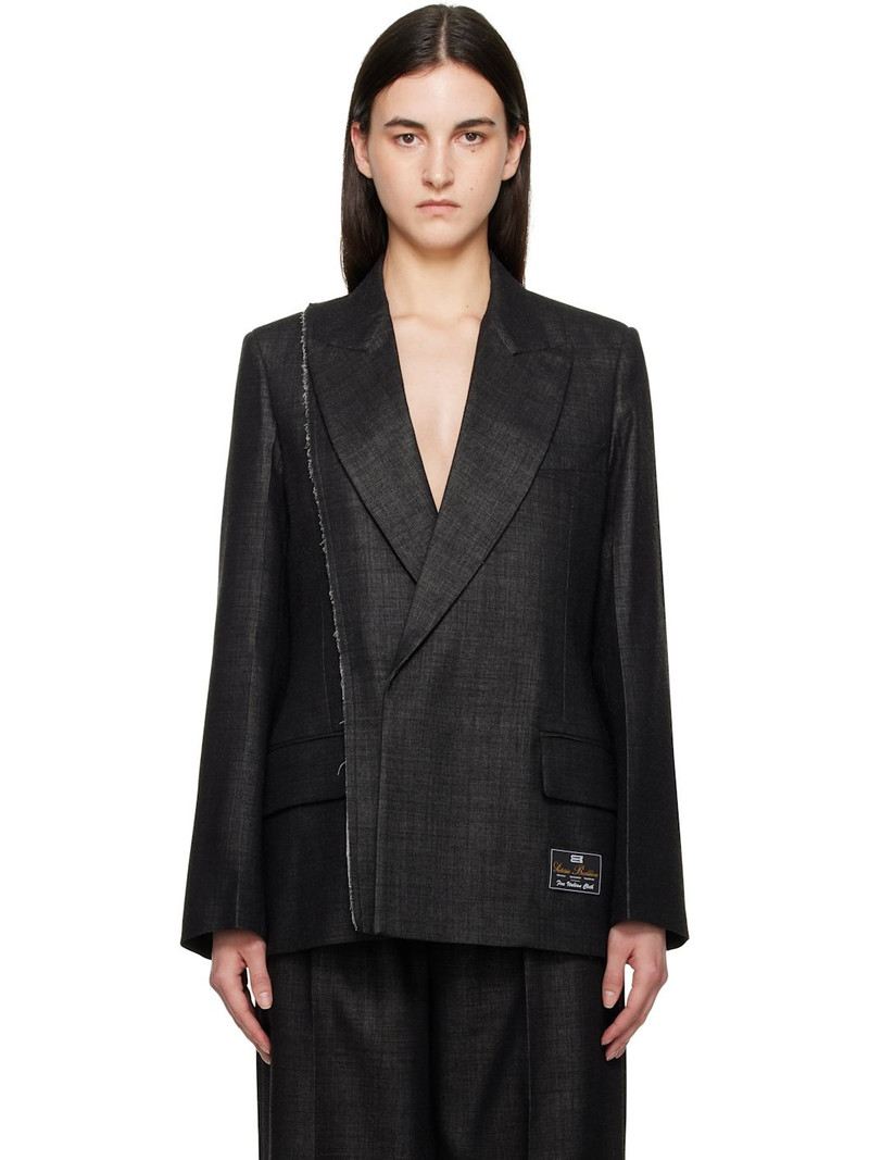 Black Seam Detail Blazer 1