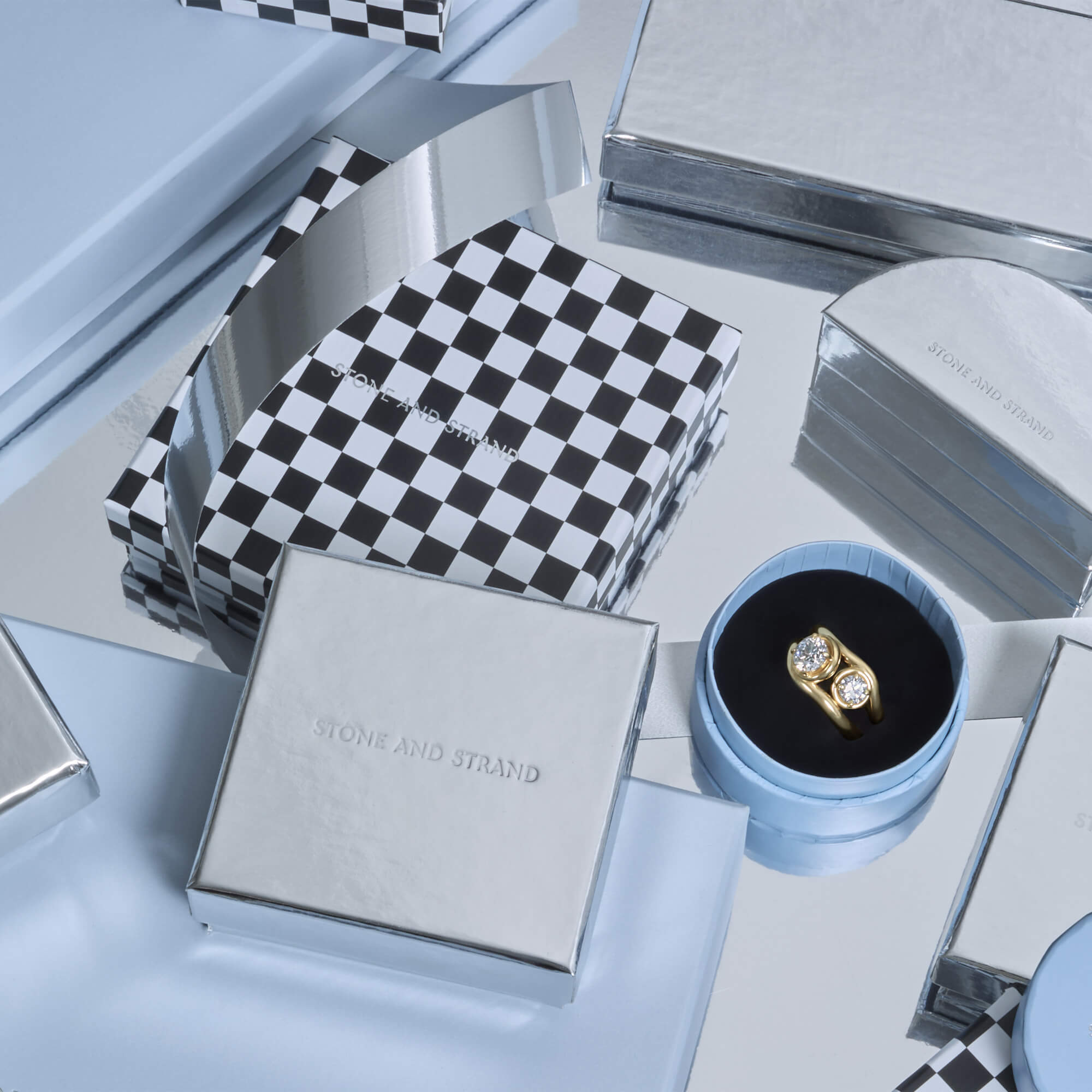 0.5CTW LAB-Created Diamond Bonbon Merge Ring - 27
