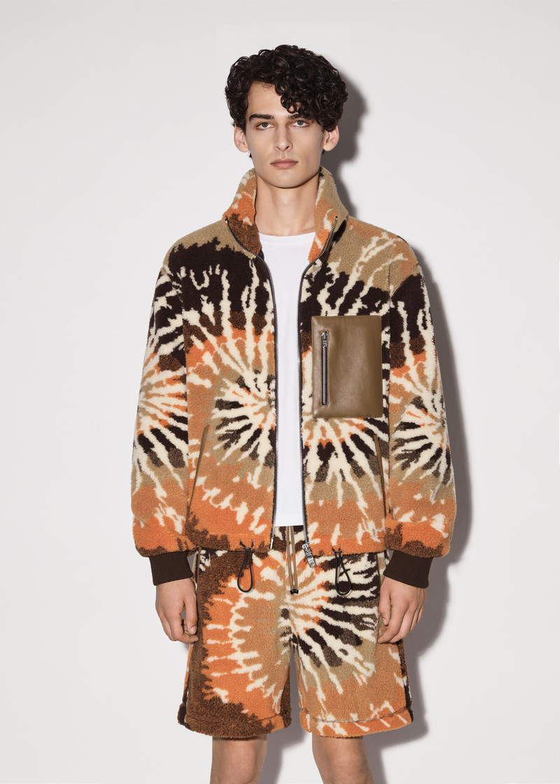 AMIRI TIE DYE POLAR FLEECE JACKET outlook