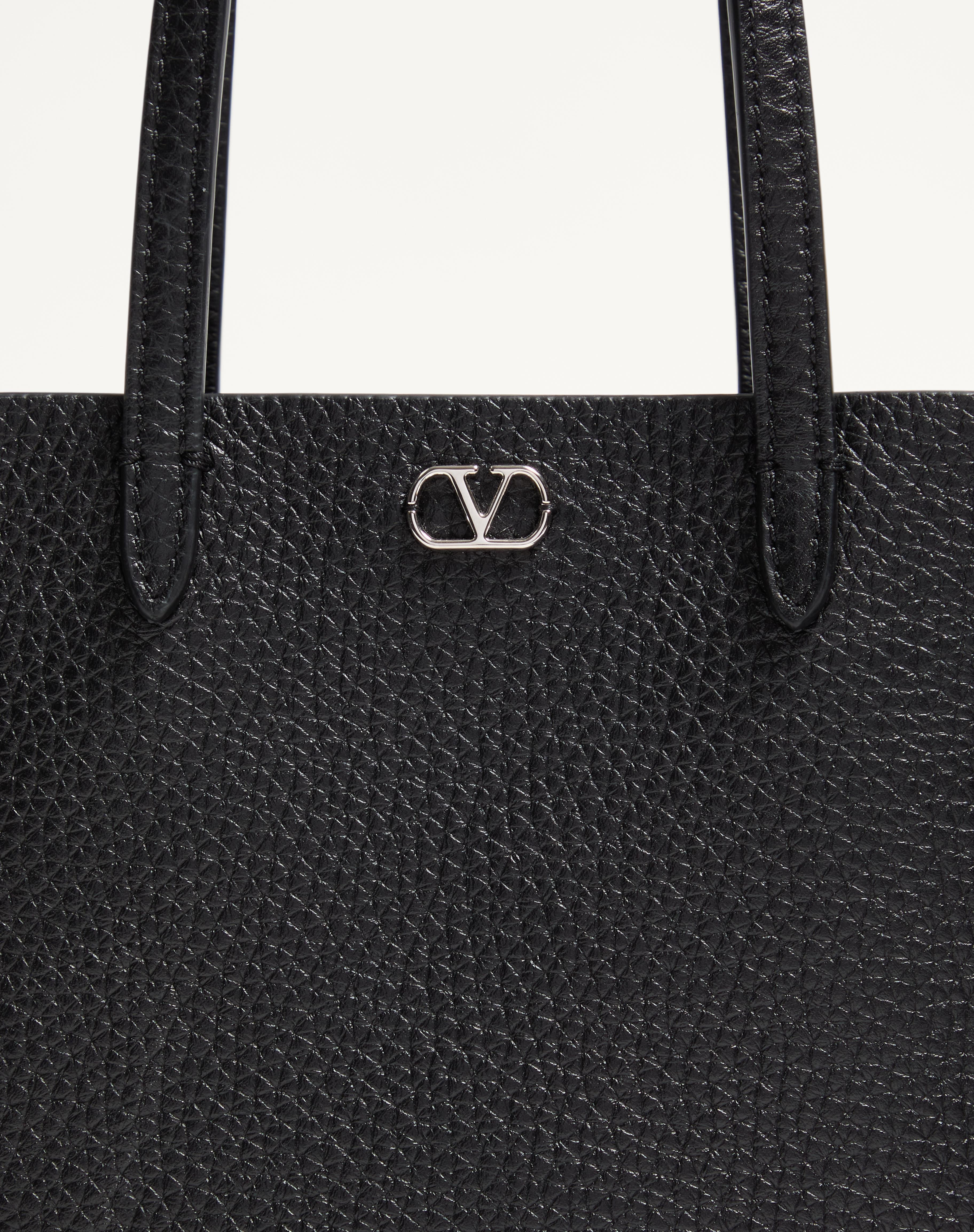 VALENTINO GARAVANI NELLCÔTE MINI SHOPPING BAG IN GRAINY CALFSKIN - 8