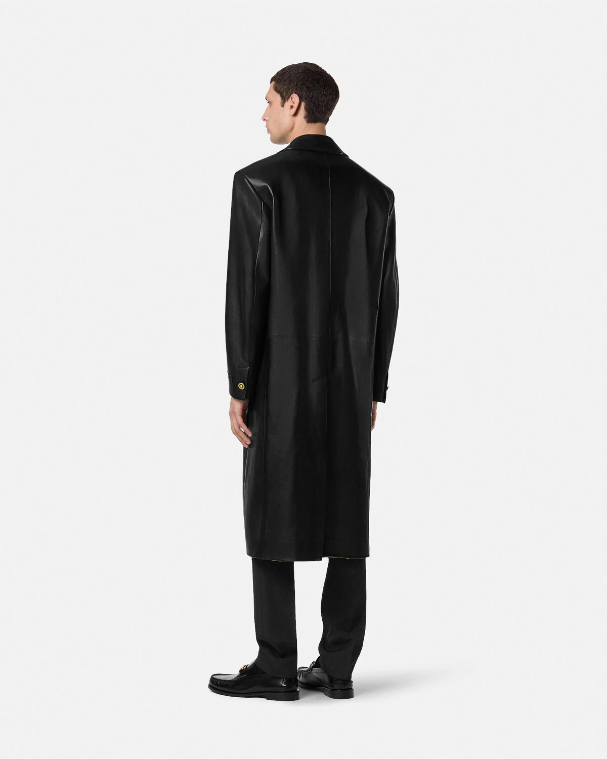 Plongé Leather Single-Breasted Coat - 5