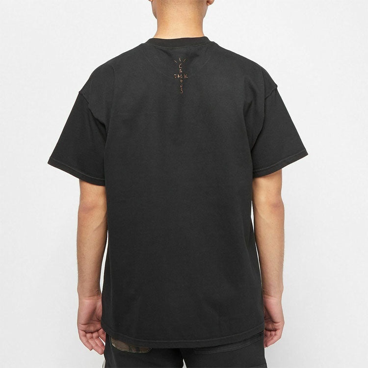 Nike x Travis Scott Cactus Jack Embroidered Logo Pocket T-Shirt 'Black' CU0460-010 - 4