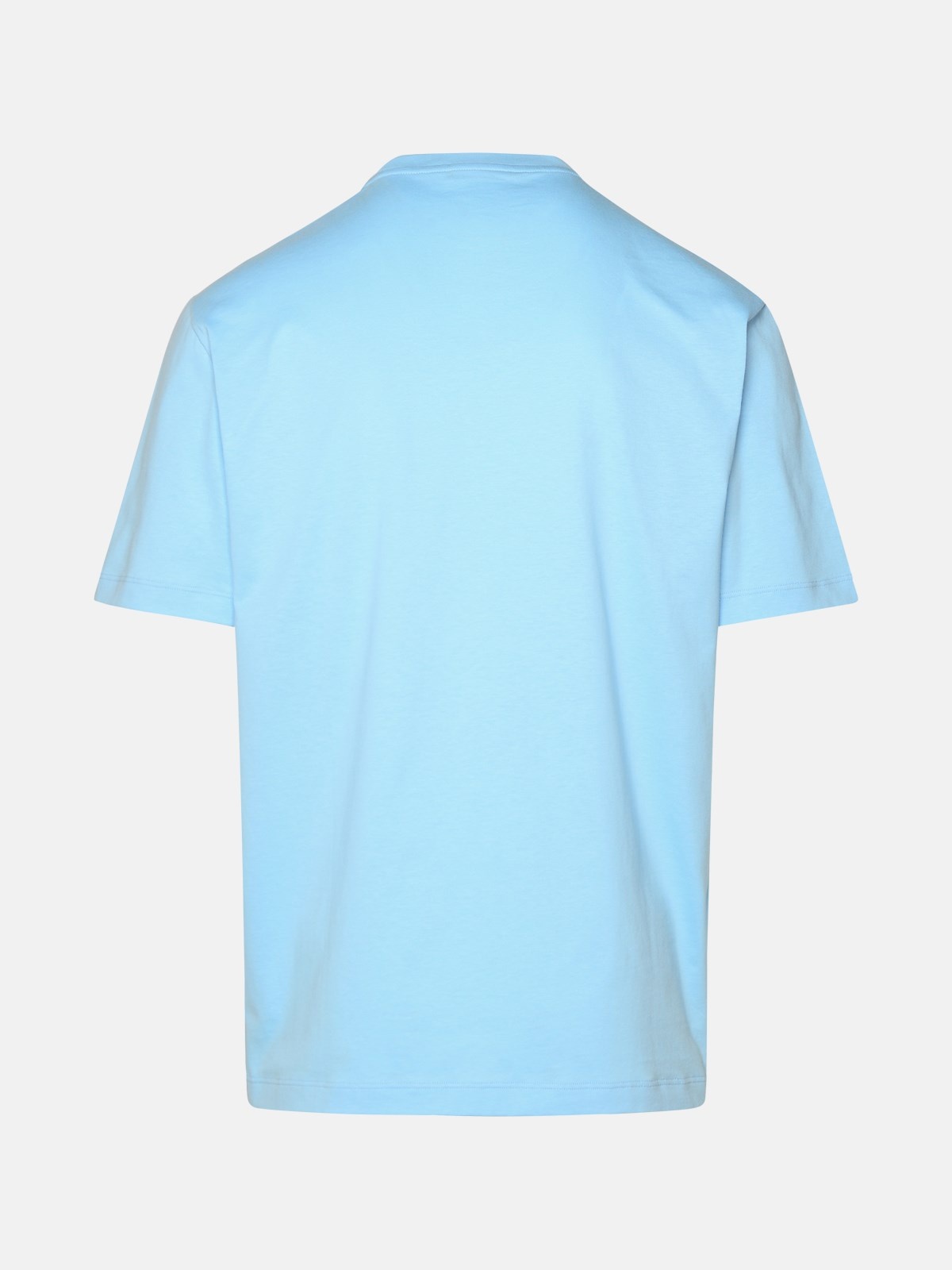 LIGHT BLUE COTTON T-SHIRT - 3