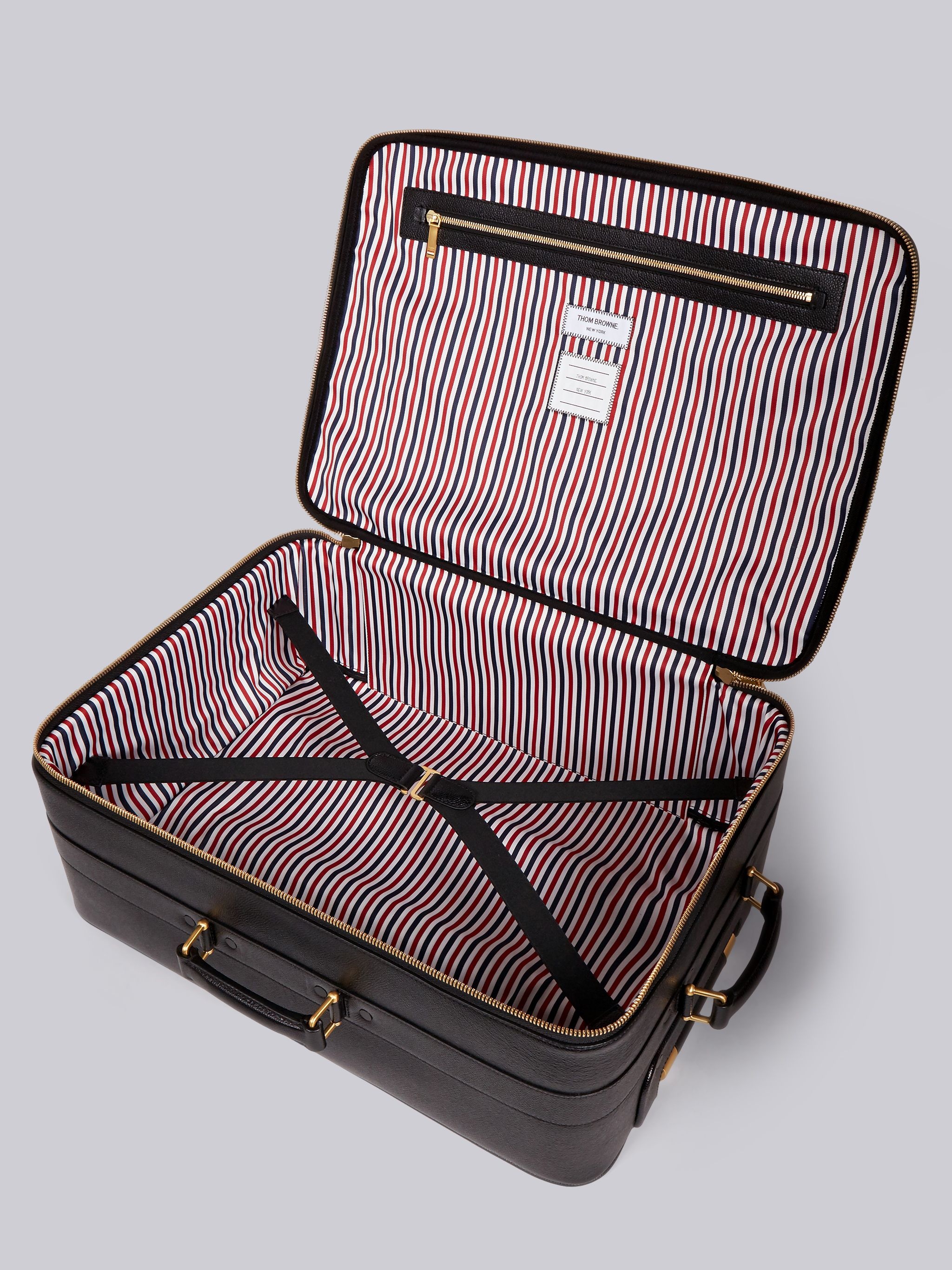 Striped Leather Check-In Soft Case - 5