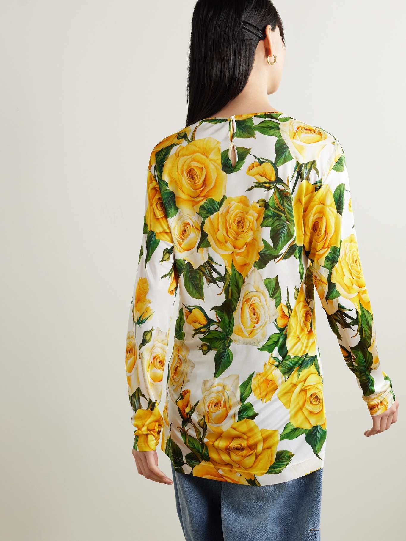 Floral-print organza blouse - 3
