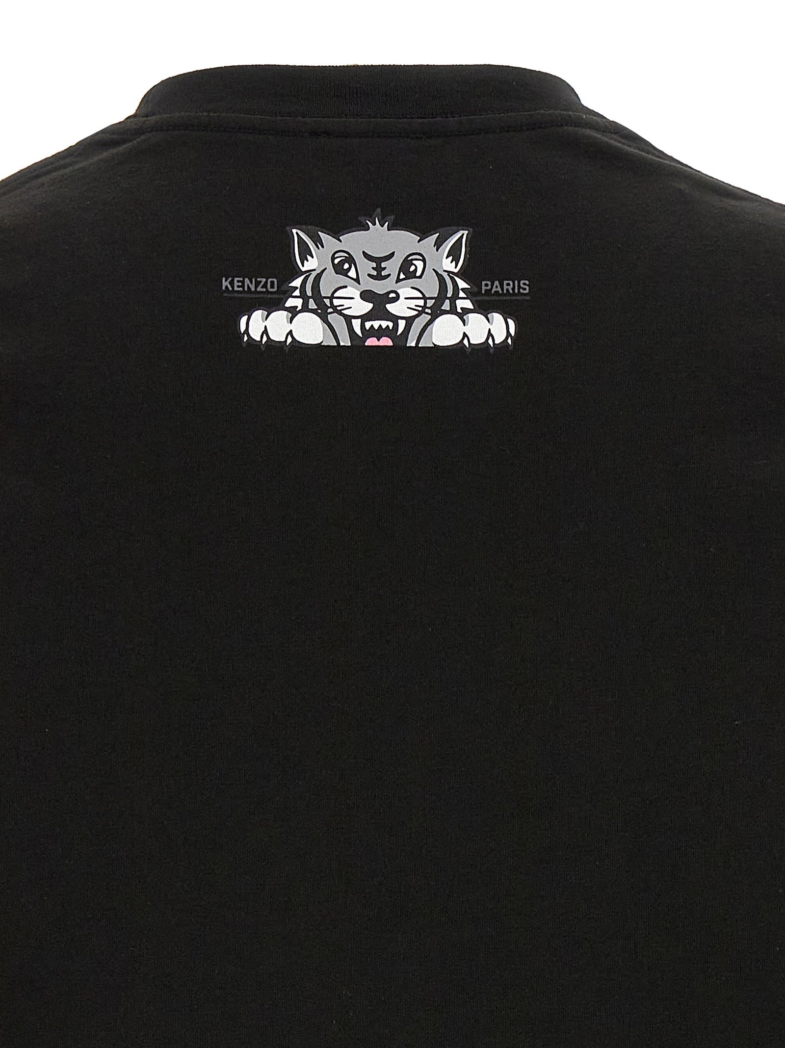 KENZO Happy Tiger T-Shirt Black | wananluxury | REVERSIBLE