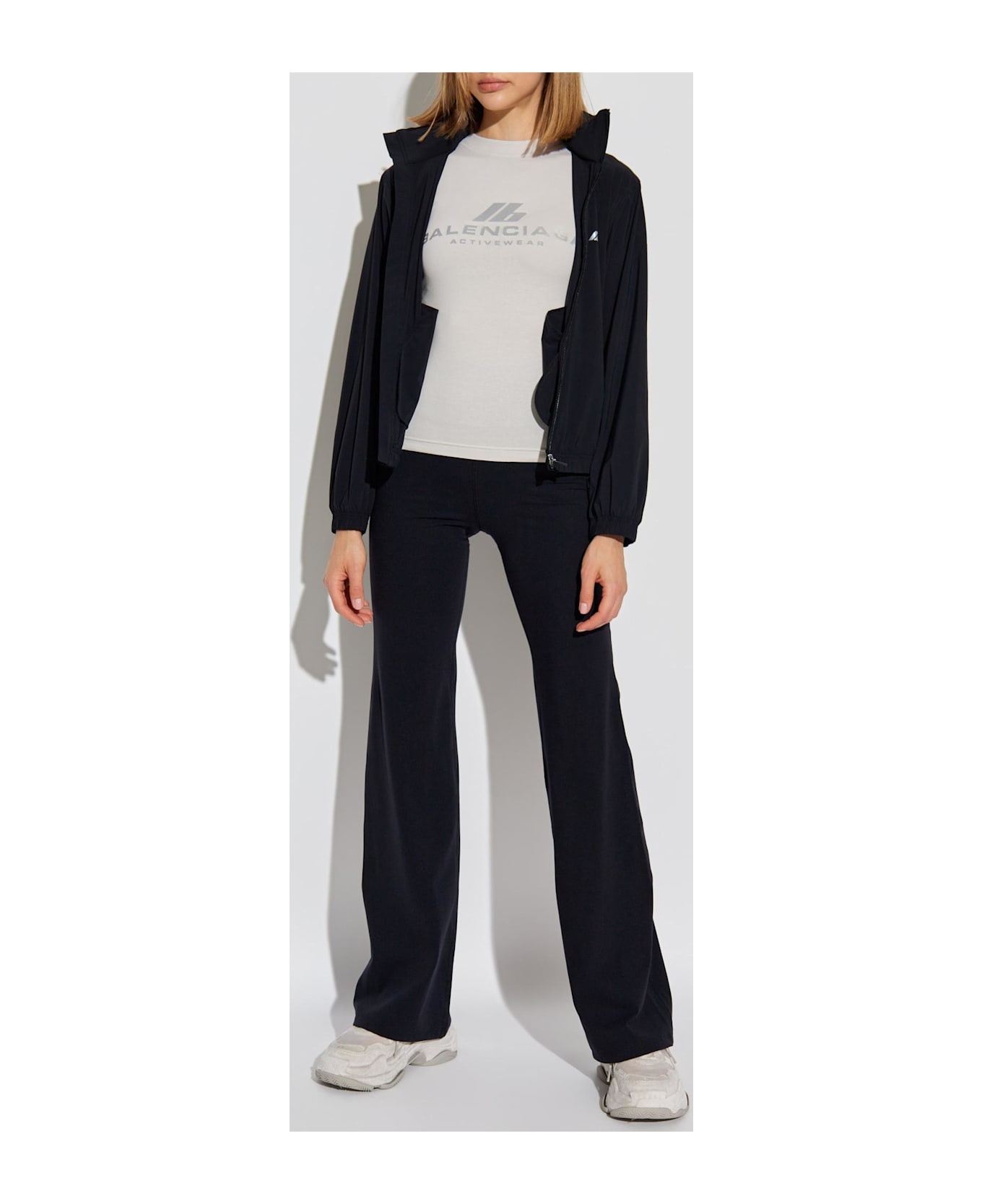 Balenciaga Light Jacket With Printed Logo - 2