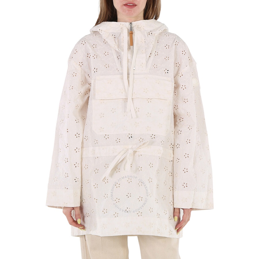 Moncler Ladies Natural Asnen Broderie Anglaise Jacket - 3