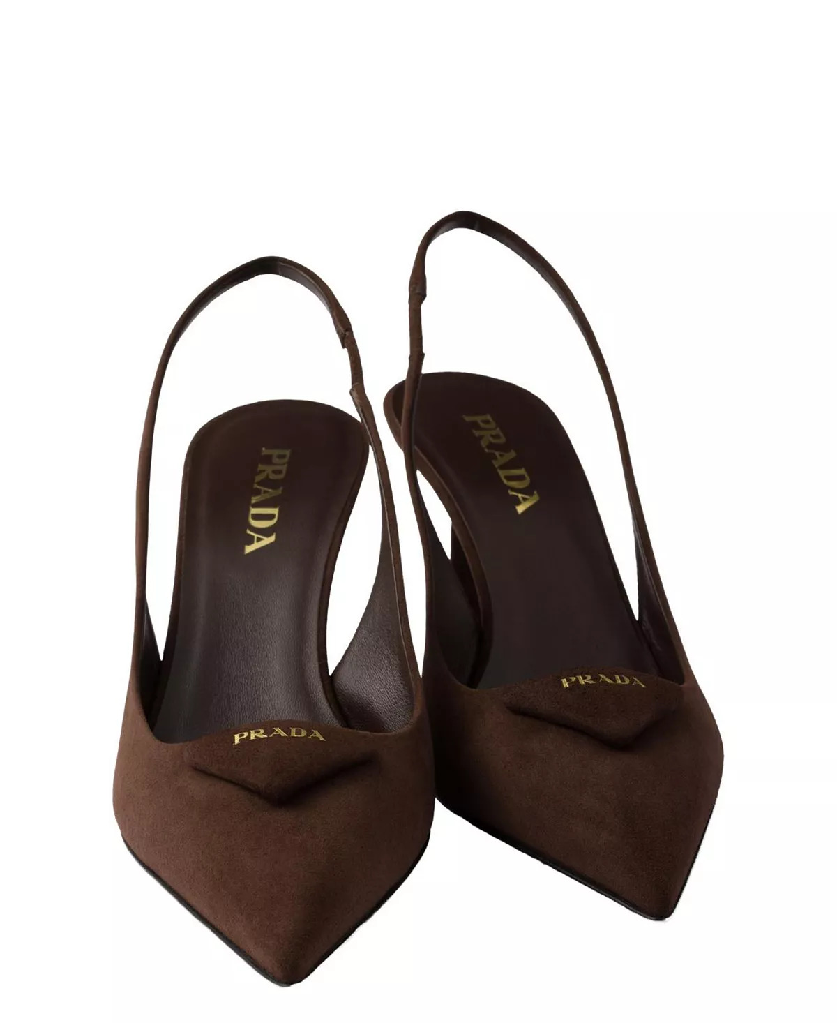 Women's Suede Slingback Pumps - 5
