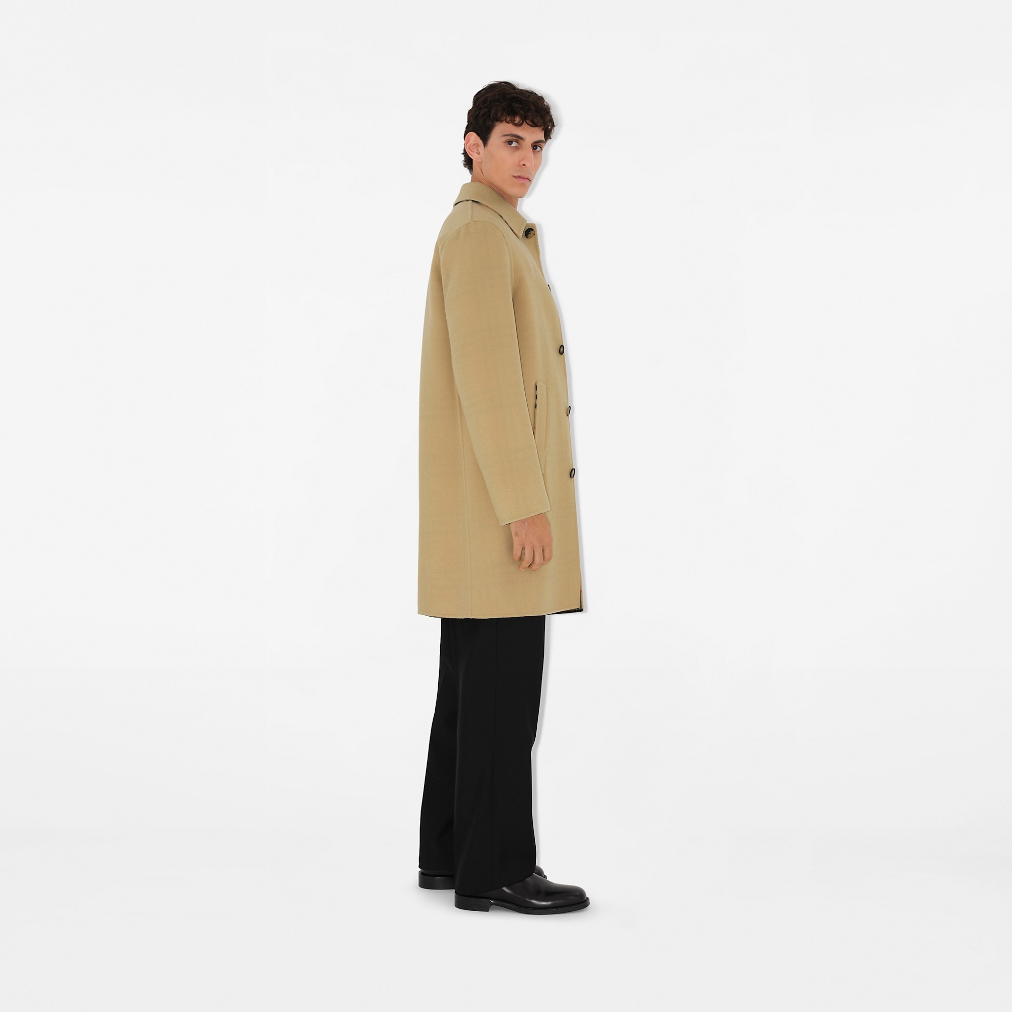 Mid-length Wool Car Coat - 3