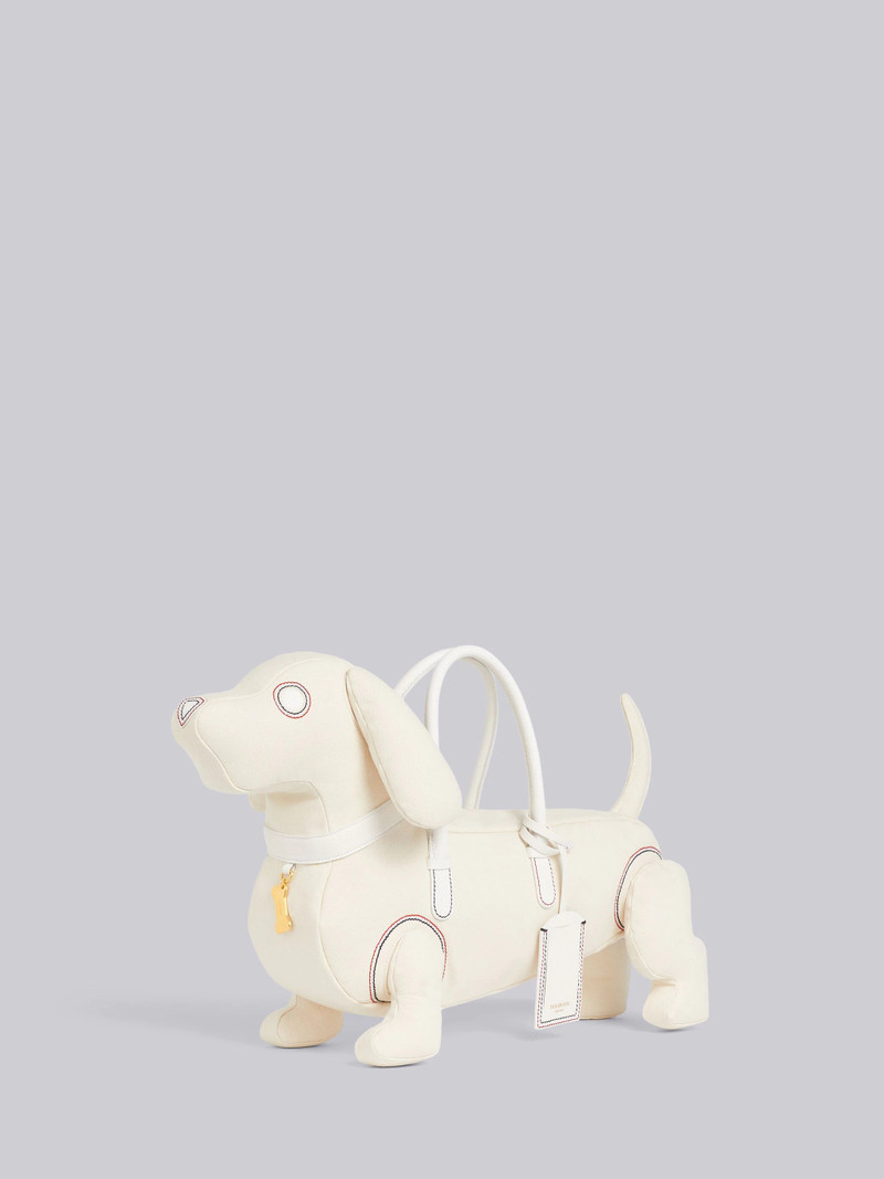 Off White Cotton Canvas Hector Bag 3