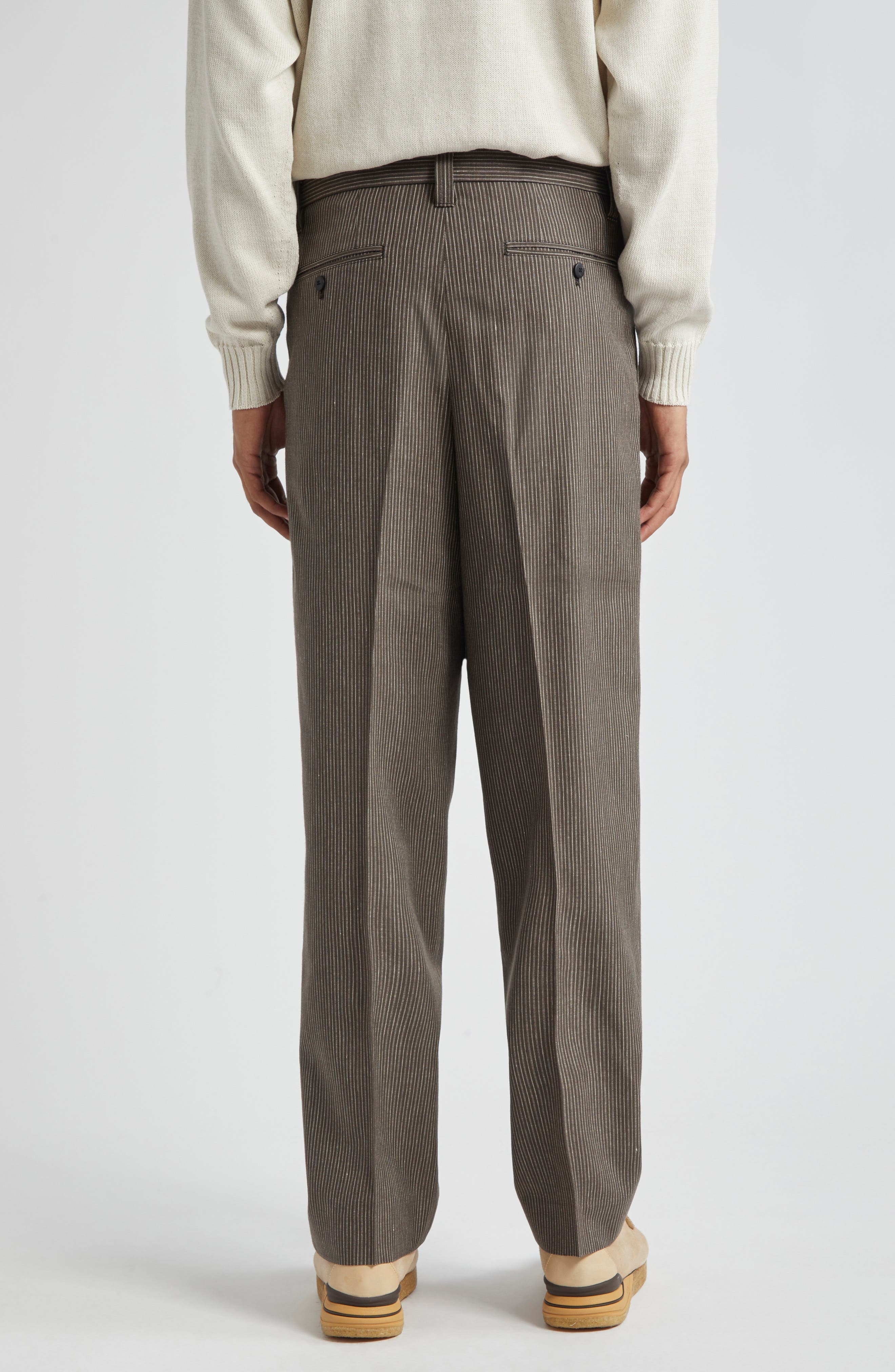 McCloud Stripe Wool Blend Pants - 3
