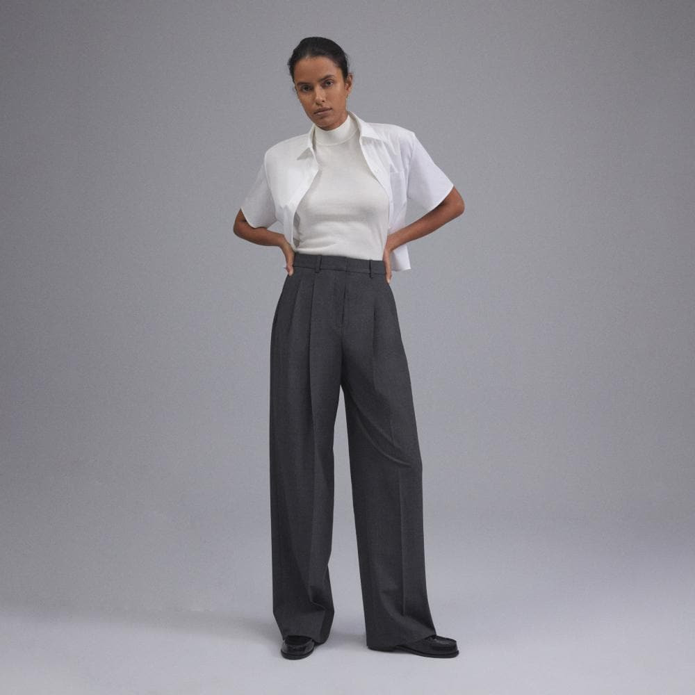 Double Pleat Pant in Good Wool - 6