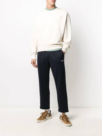 AMI Paris logo patch cotton sweatshirt outlook