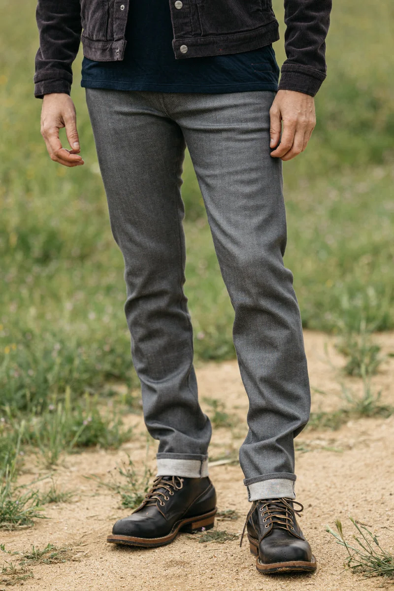 The Pen Slim - Gray Raw 10.5oz Selvedge - 1