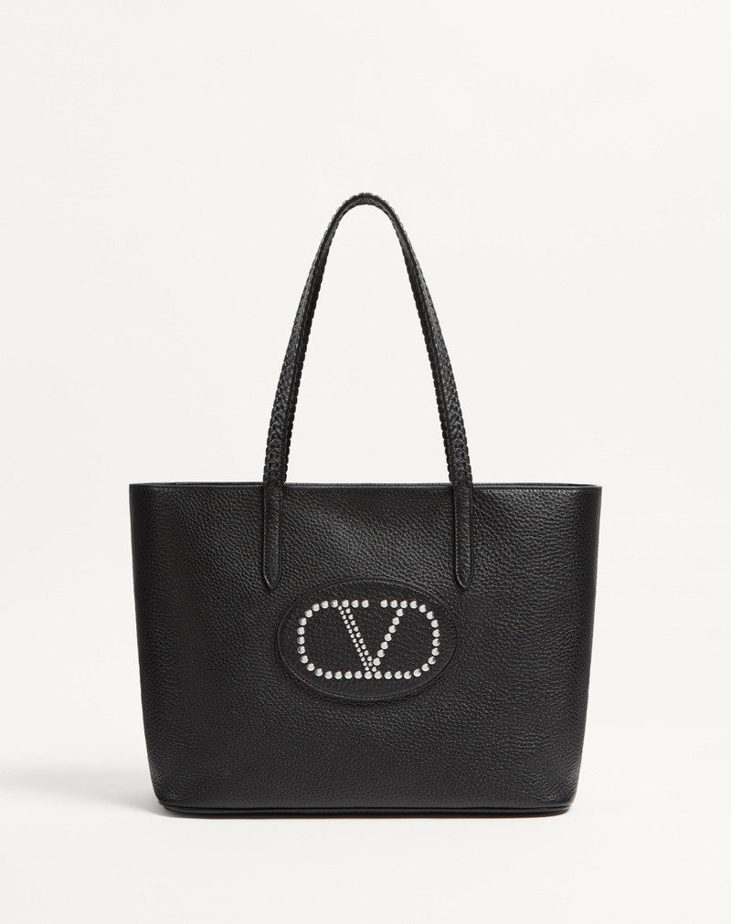 VALENTINO GARAVANI NELLCÔTE SHOPPING BAG IN GRAINY CALFSKIN - 1