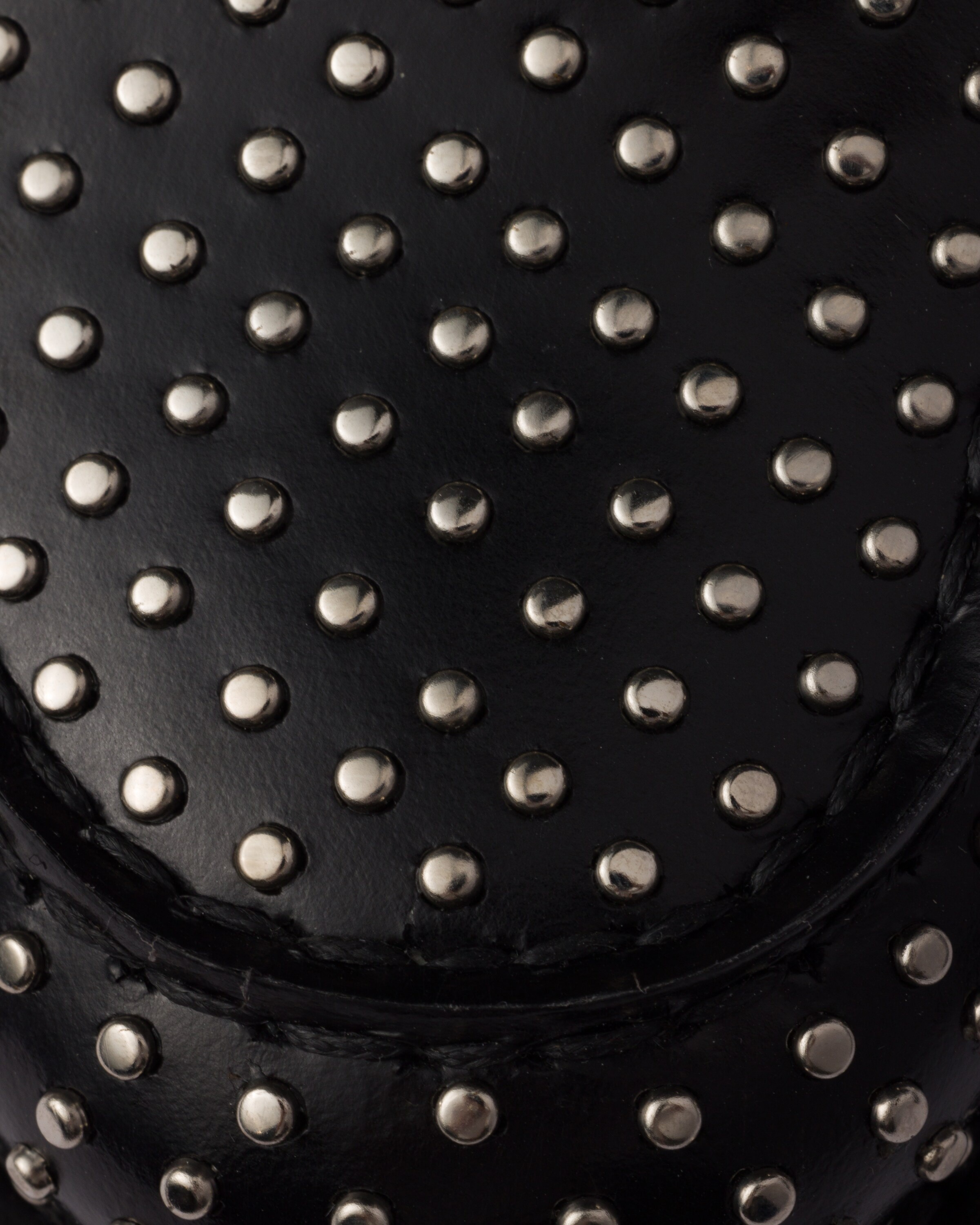 Studded brushed leather loafers - 6