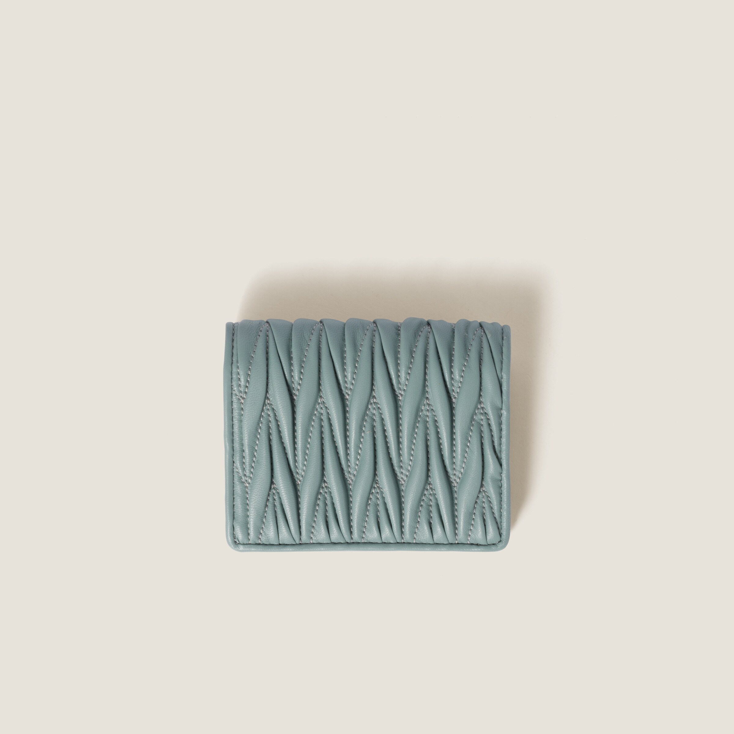 Small matelassé nappa leather wallet - 3