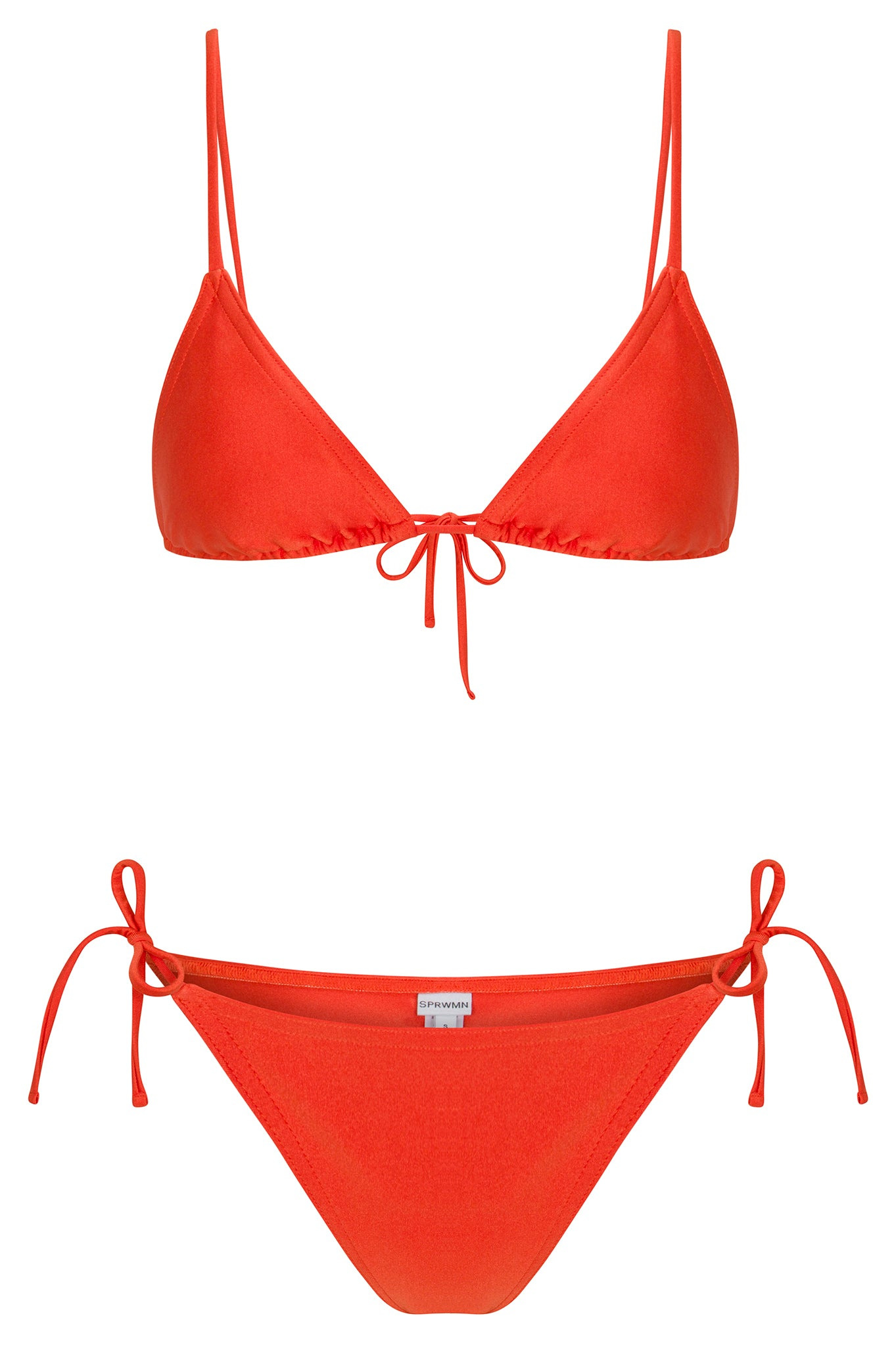 ORANGE TRIANGLE BIKINI TOP - 7