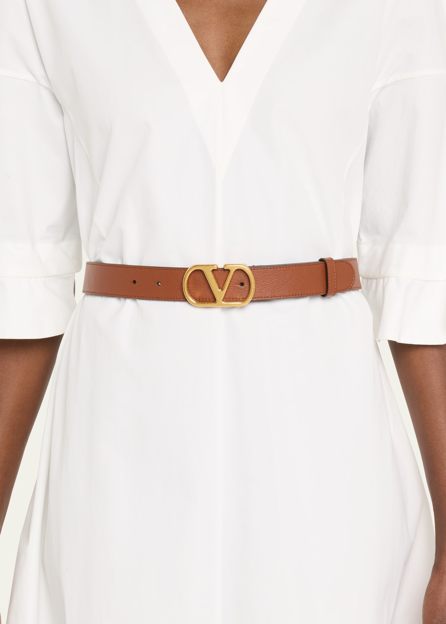 VLOGO Signature Leather Belt - 2