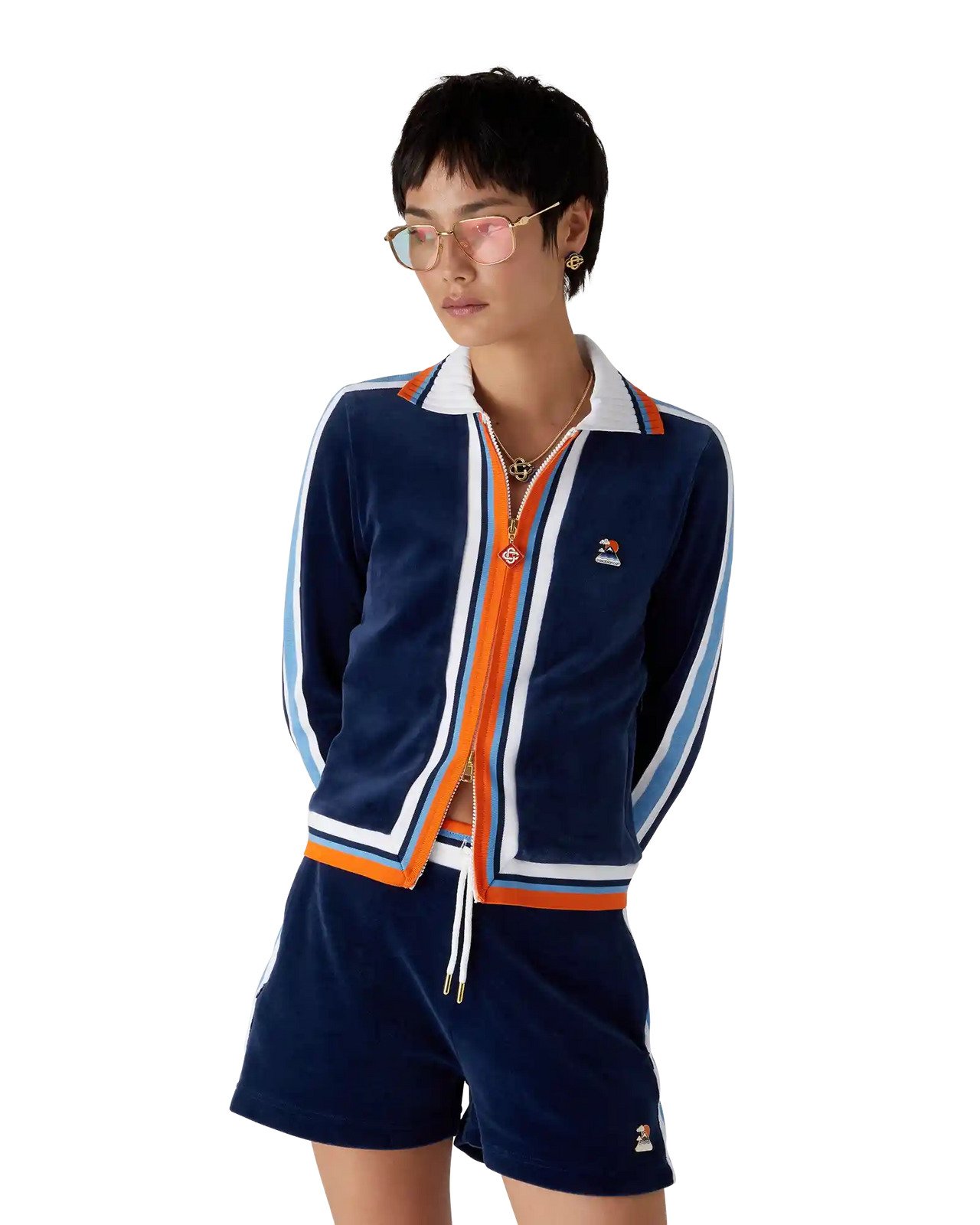 Velour Montagne Track Jacket - 4