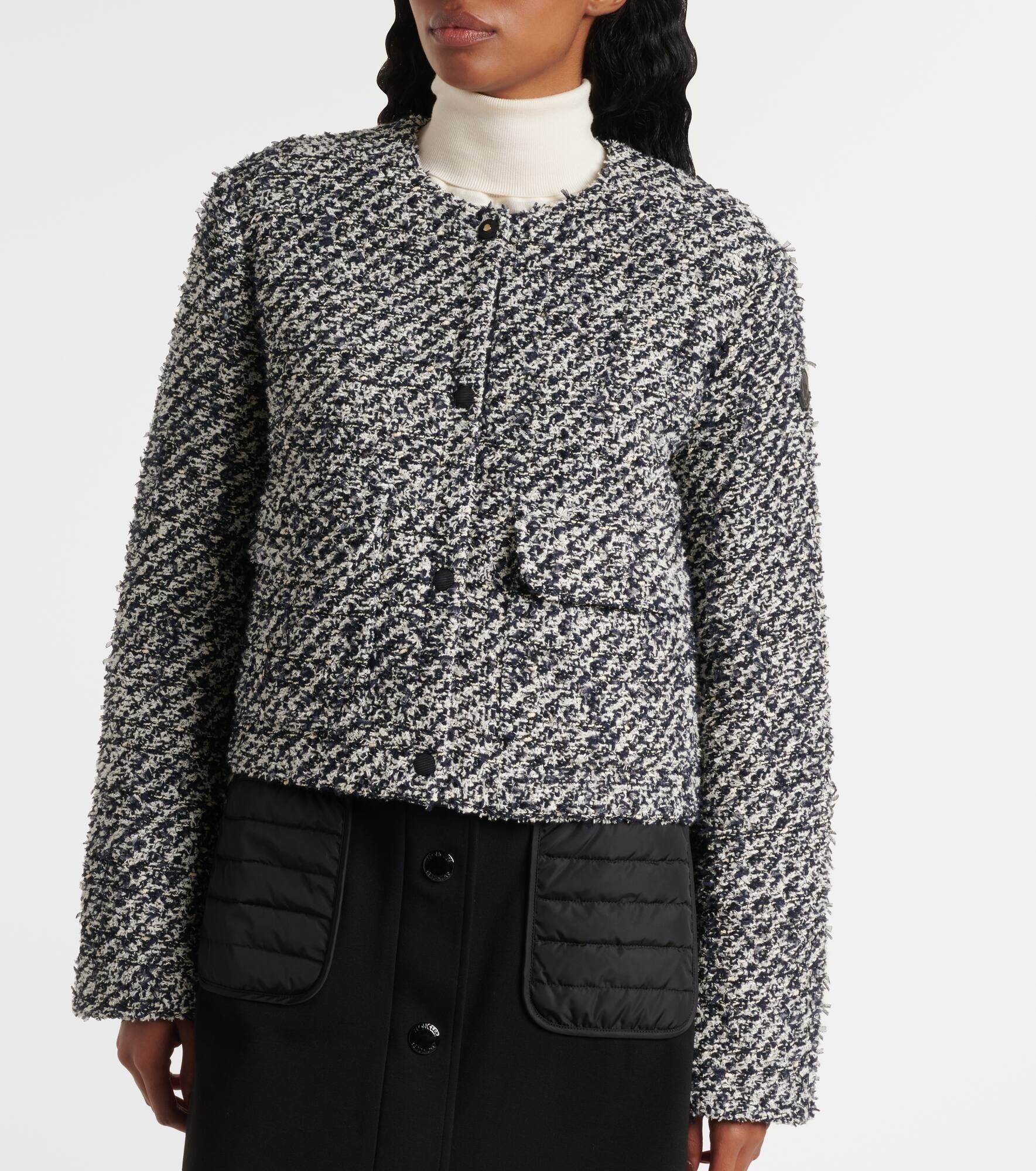 Dauphin cropped tweed down jacket - 6