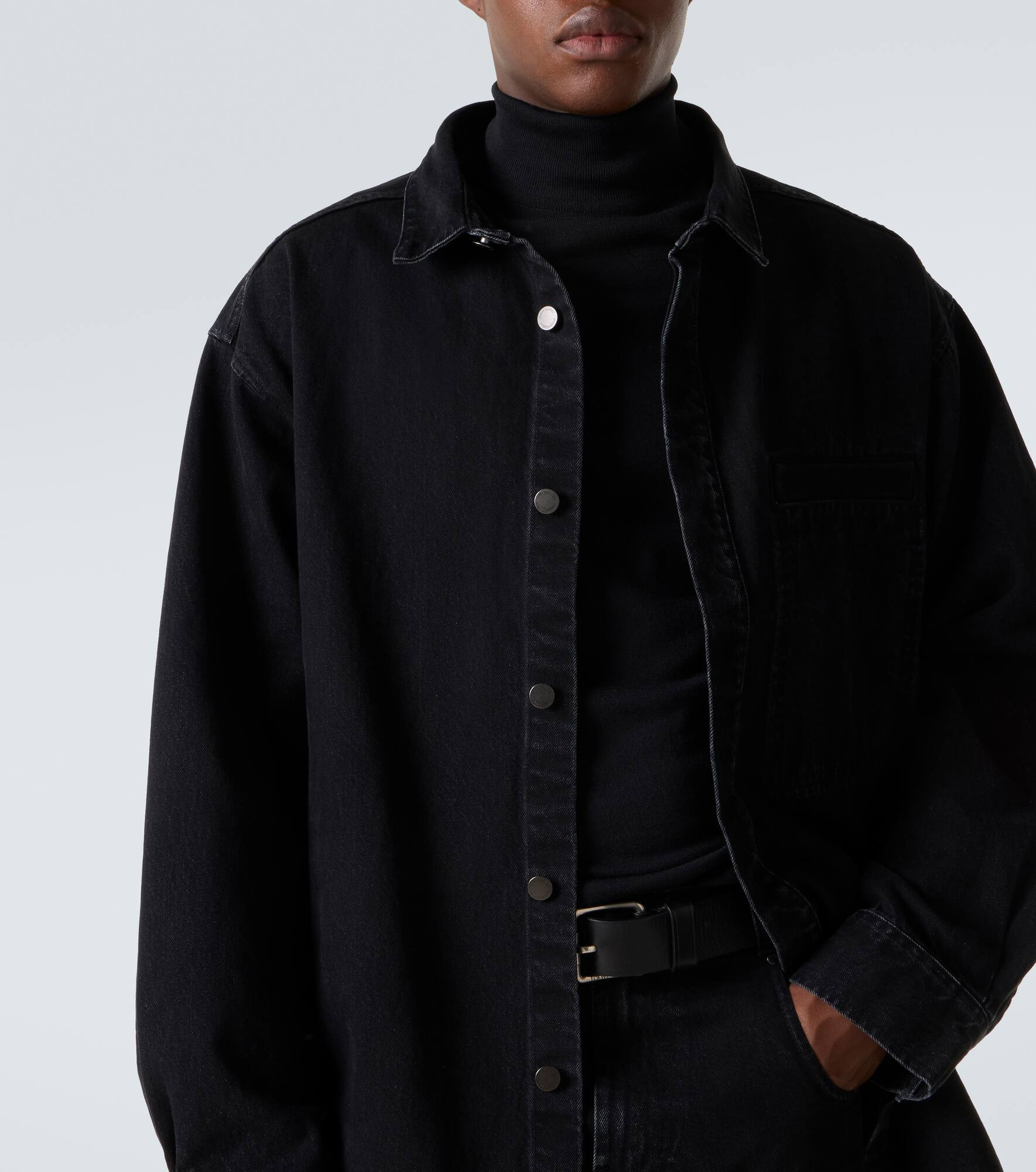 Oversized denim shirt - 5