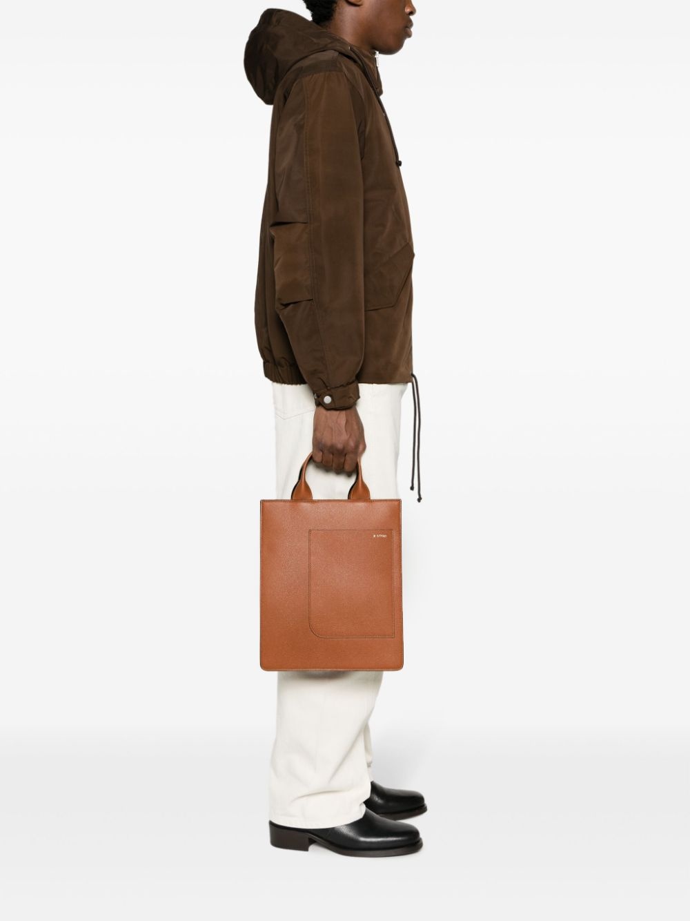 mini Boxy leather tote bag - 2