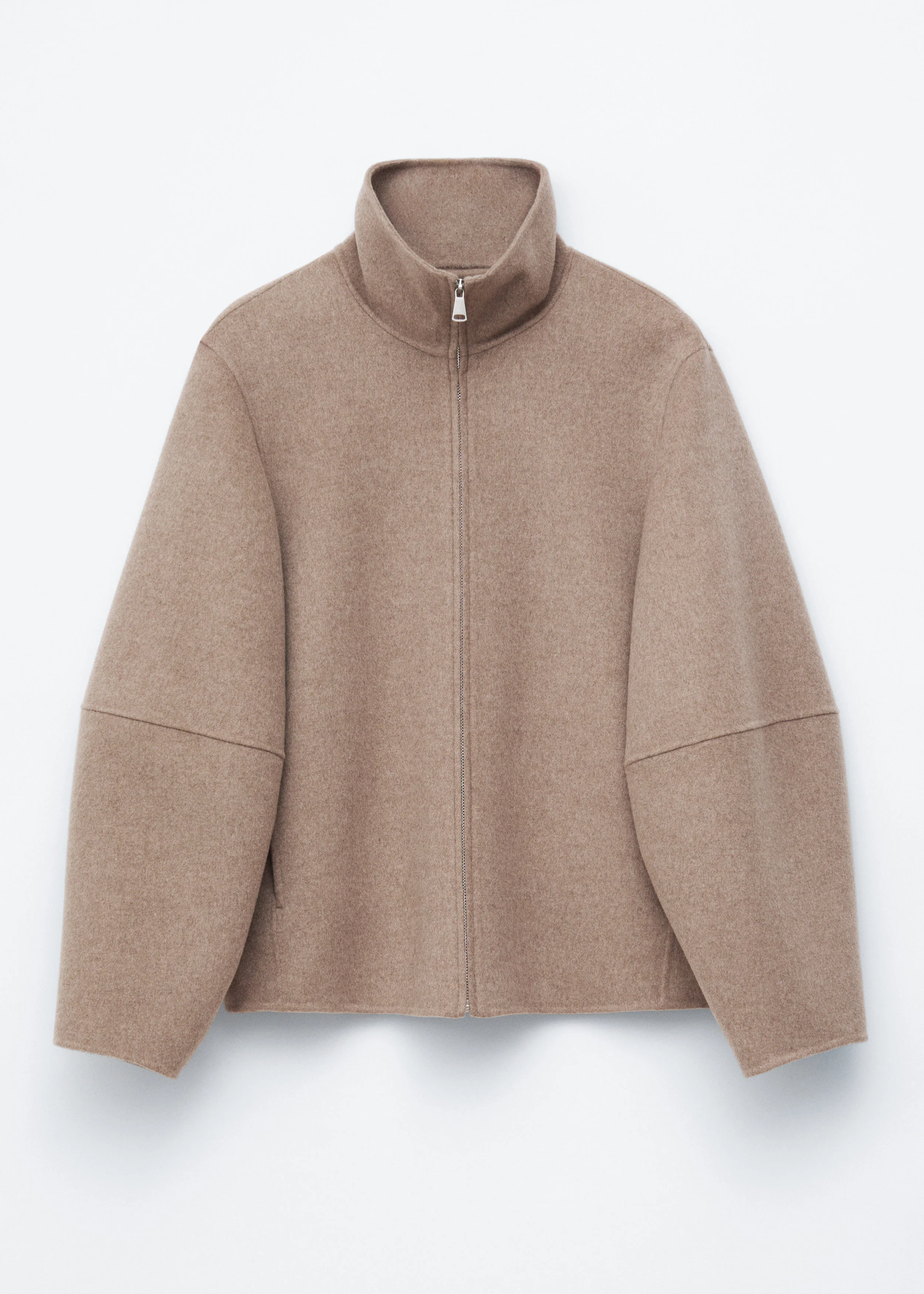 Zip-Up Wool Jacket - 1