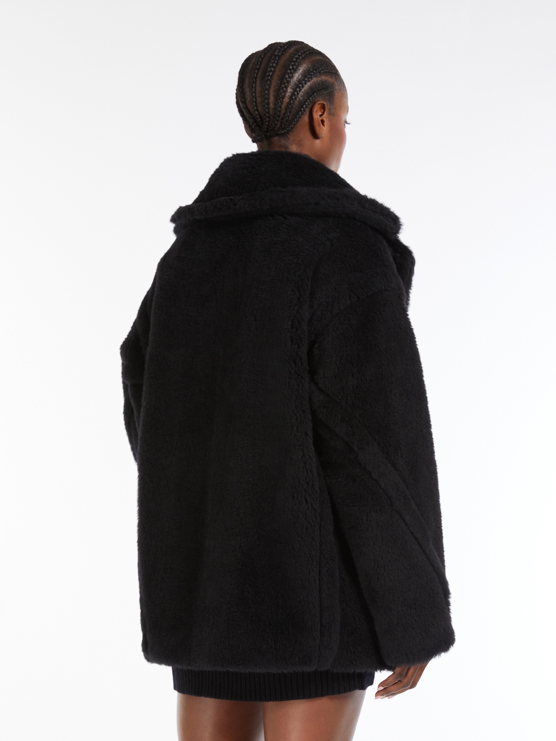 FUXIA Short Teddy Bear Icon Coat in alpaca and wool - 4