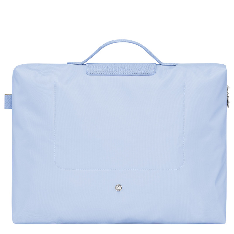 Le Pliage Green S Briefcase Sky Blue - Recycled canvas 4