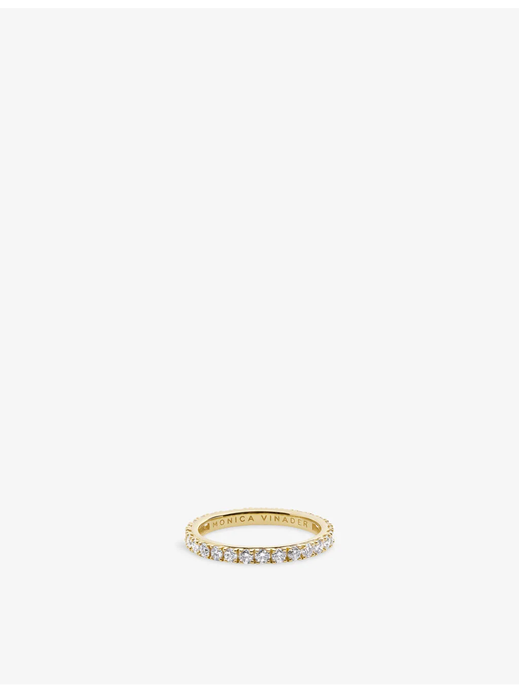 Eternity 14ct Yellow-Gold and 0.98ct Lab-Grown Diamond Ring - 1