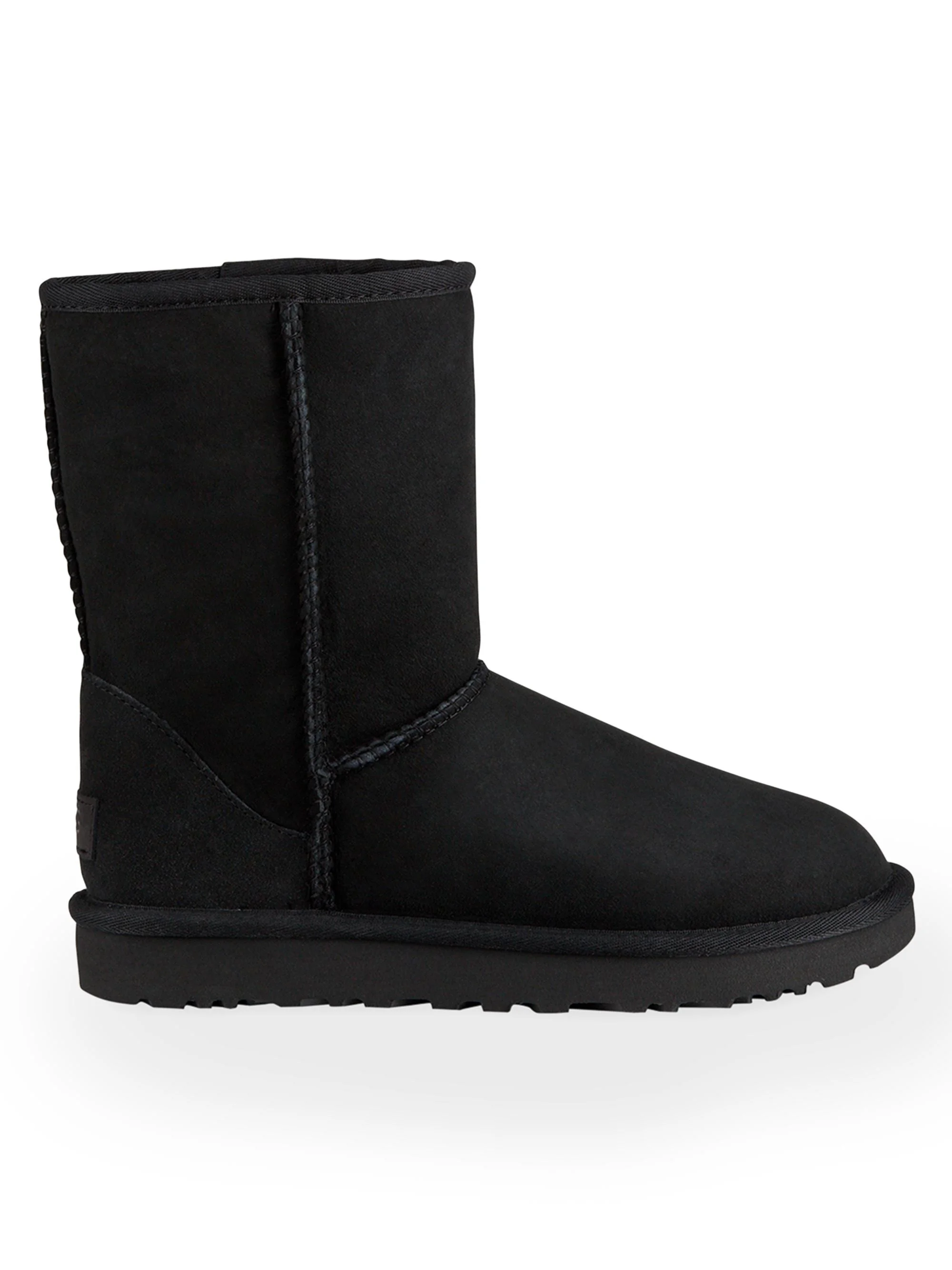 Women's Classic Heritage Short II Suede Boots - Black - 1
