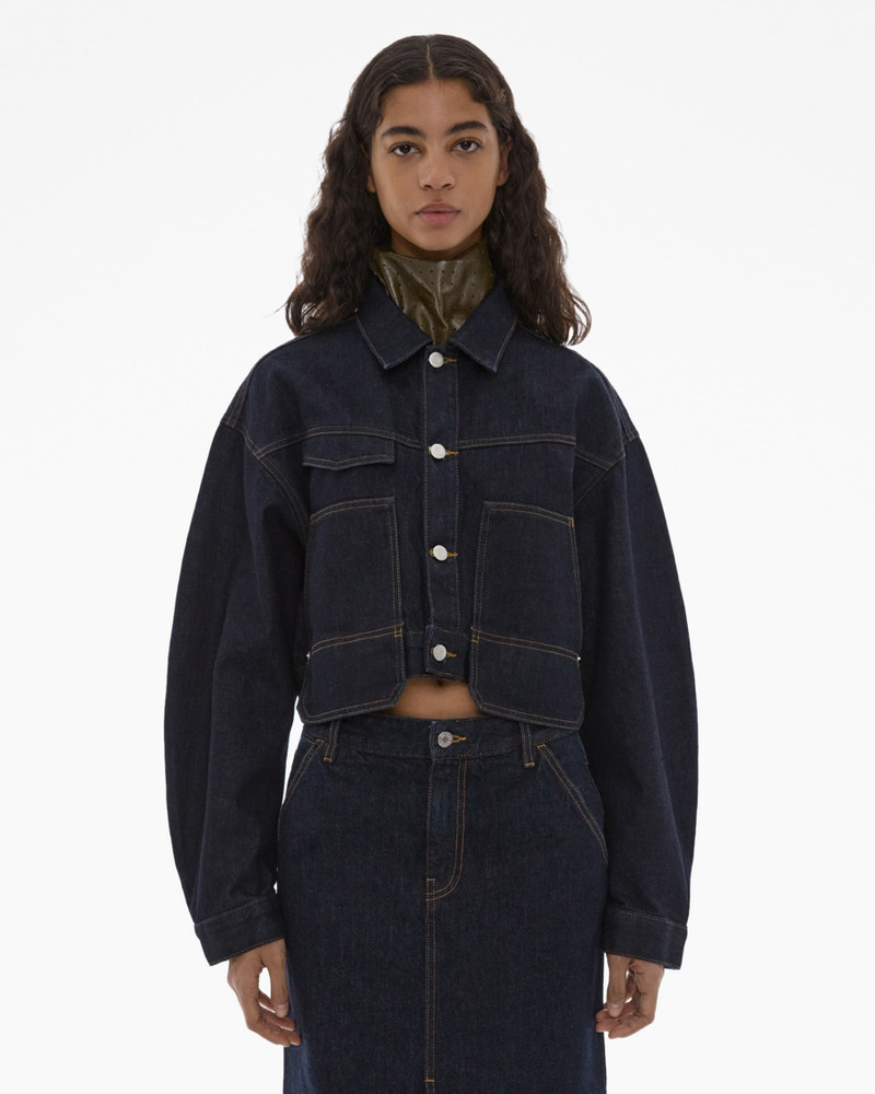 CROPPED DENIM TRUCKER JACKET 3