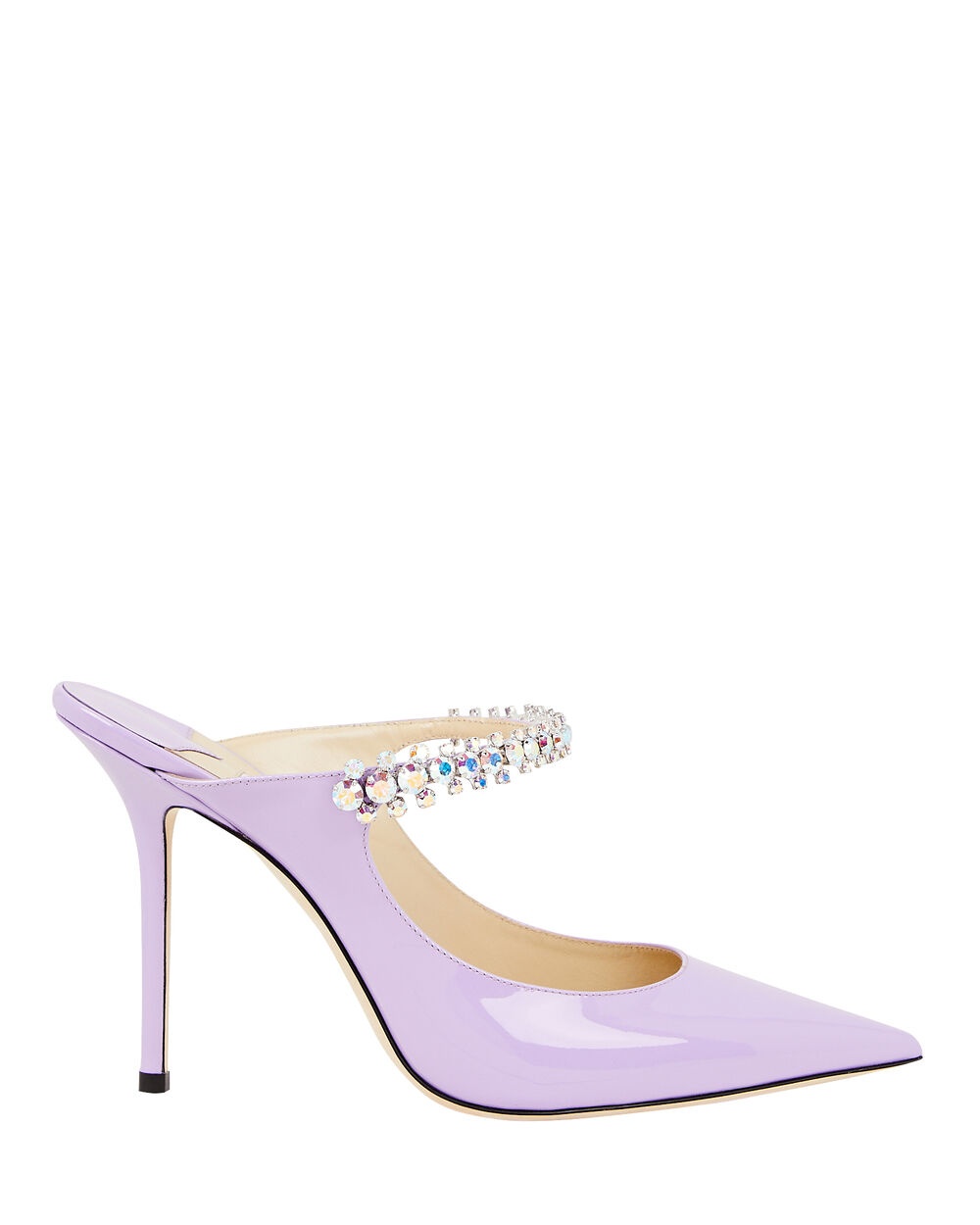 Bing Patent Crystal-Embellished Mules - 1