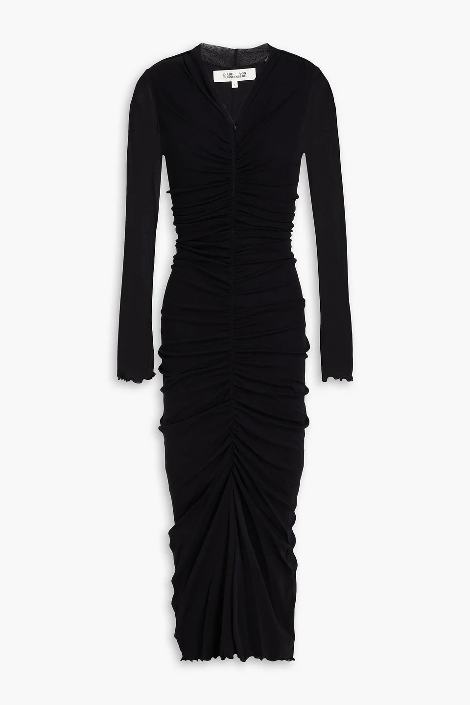 Alabama ruched stretch-mesh midi dress - 1