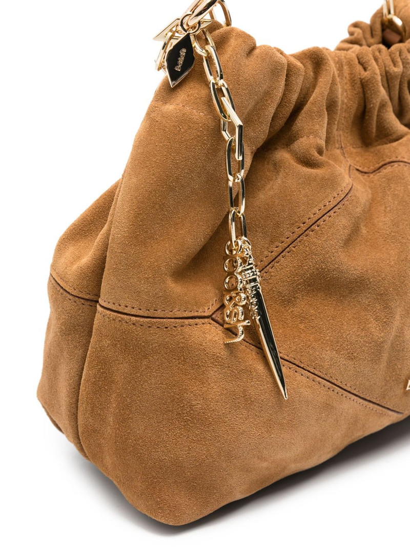 June ruched chain-link mini shoulder bag 4
