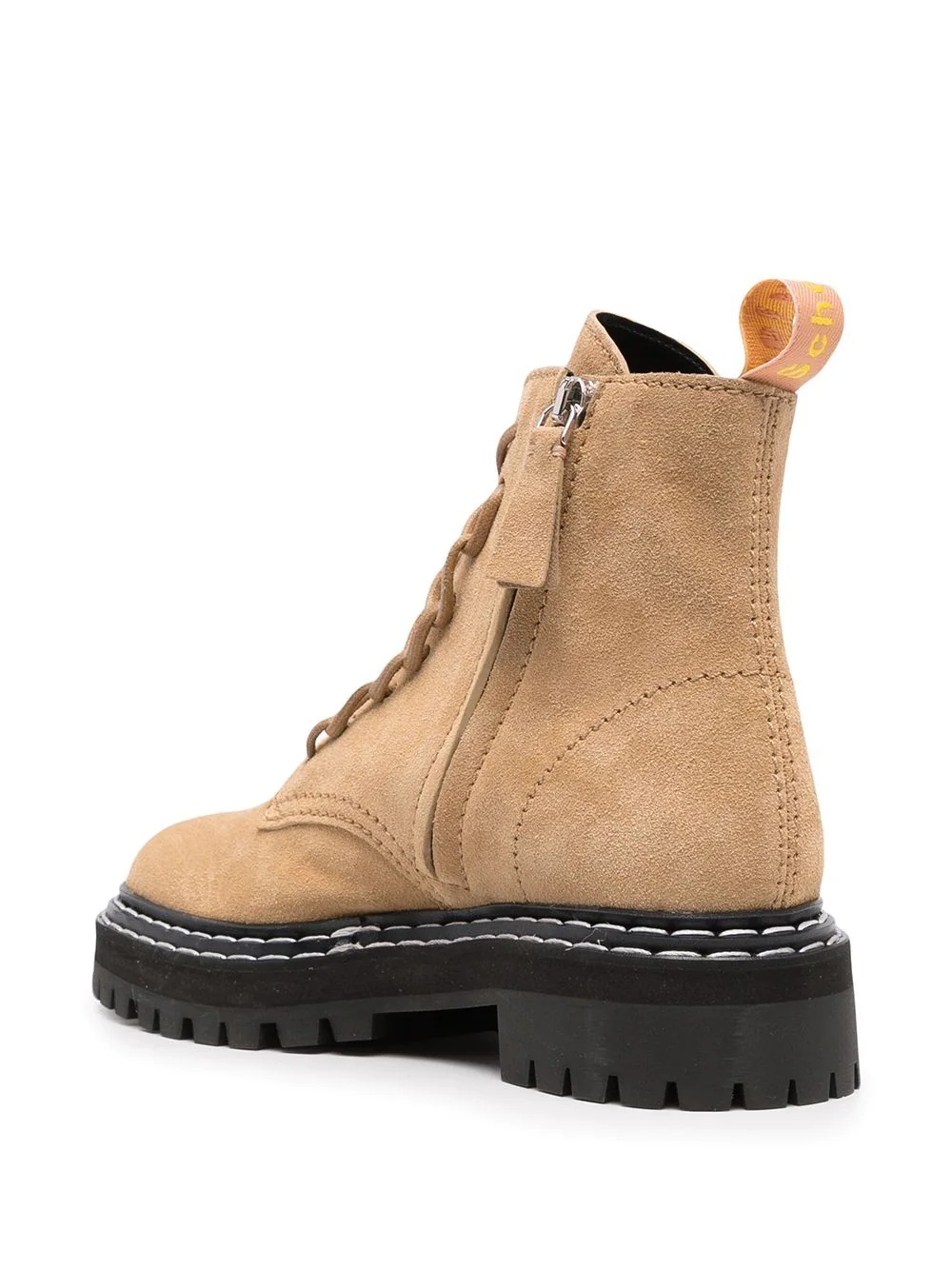 lug-sole combat ankle boots - 3