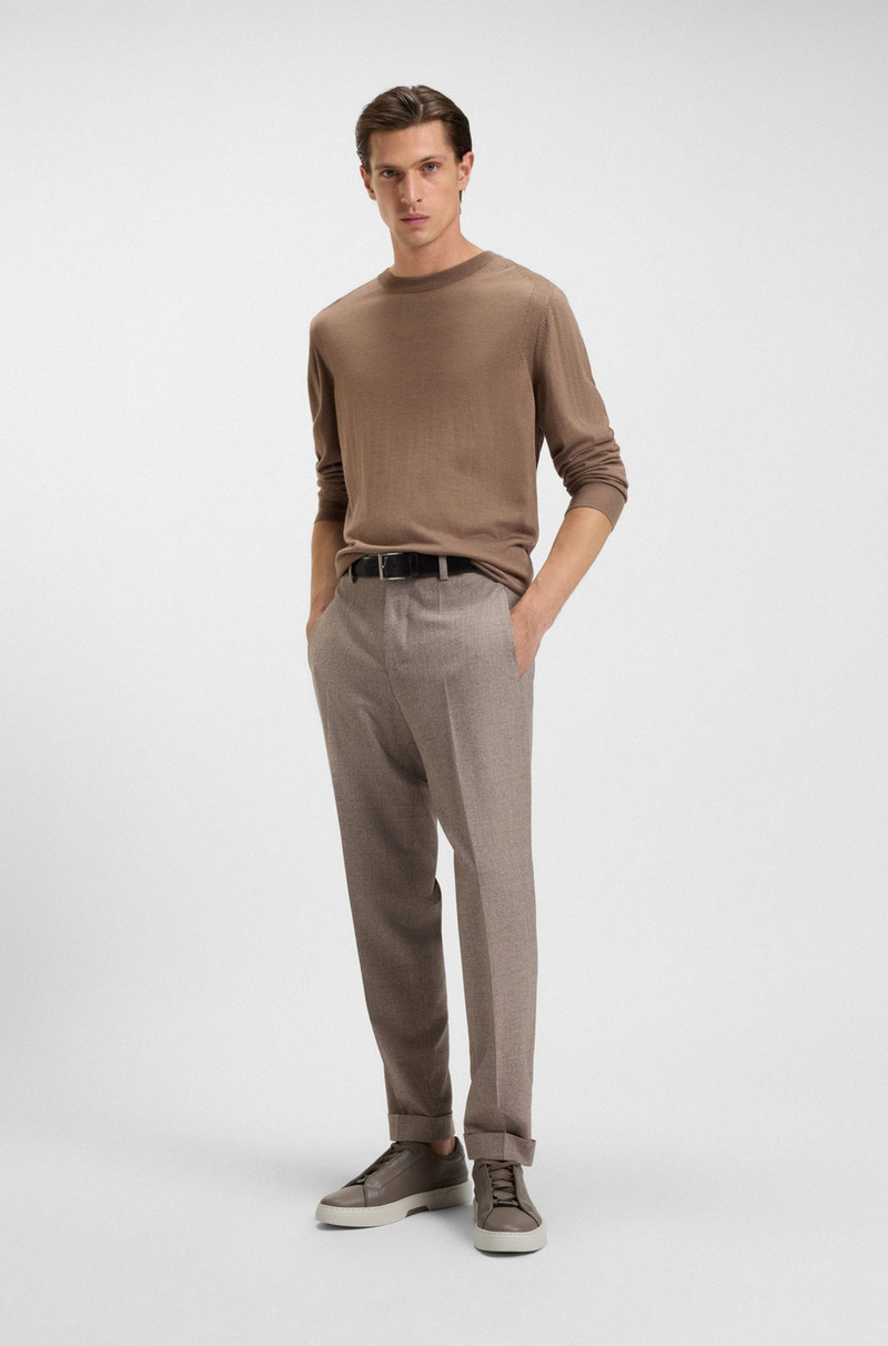 BOSS GARY TRAINERS IN GRAINED LEATHER outlook