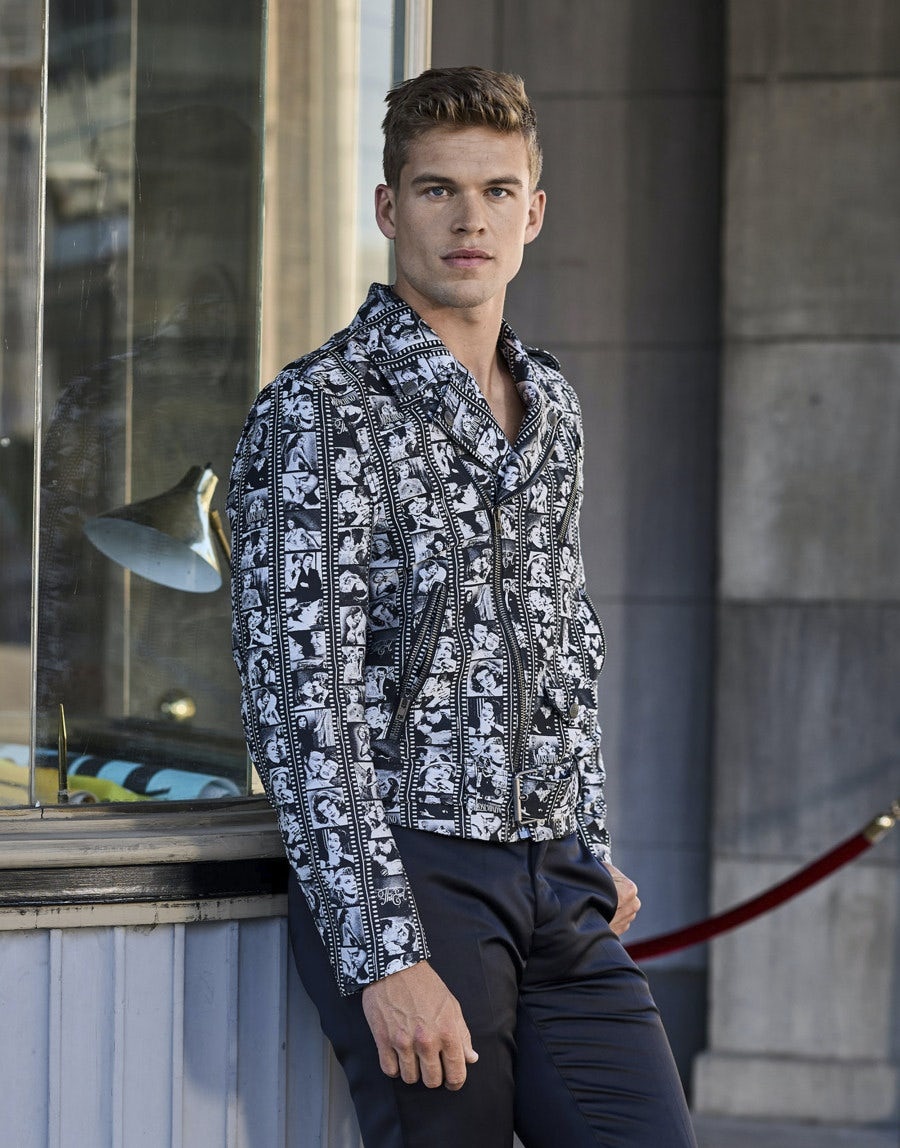 FILMSTRIP JACQUARD BIKER - 5