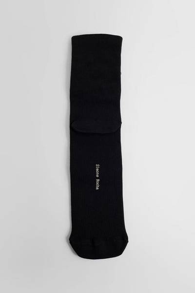 Simone Rocha Simone rocha women's black embellished flower ankle socks outlook