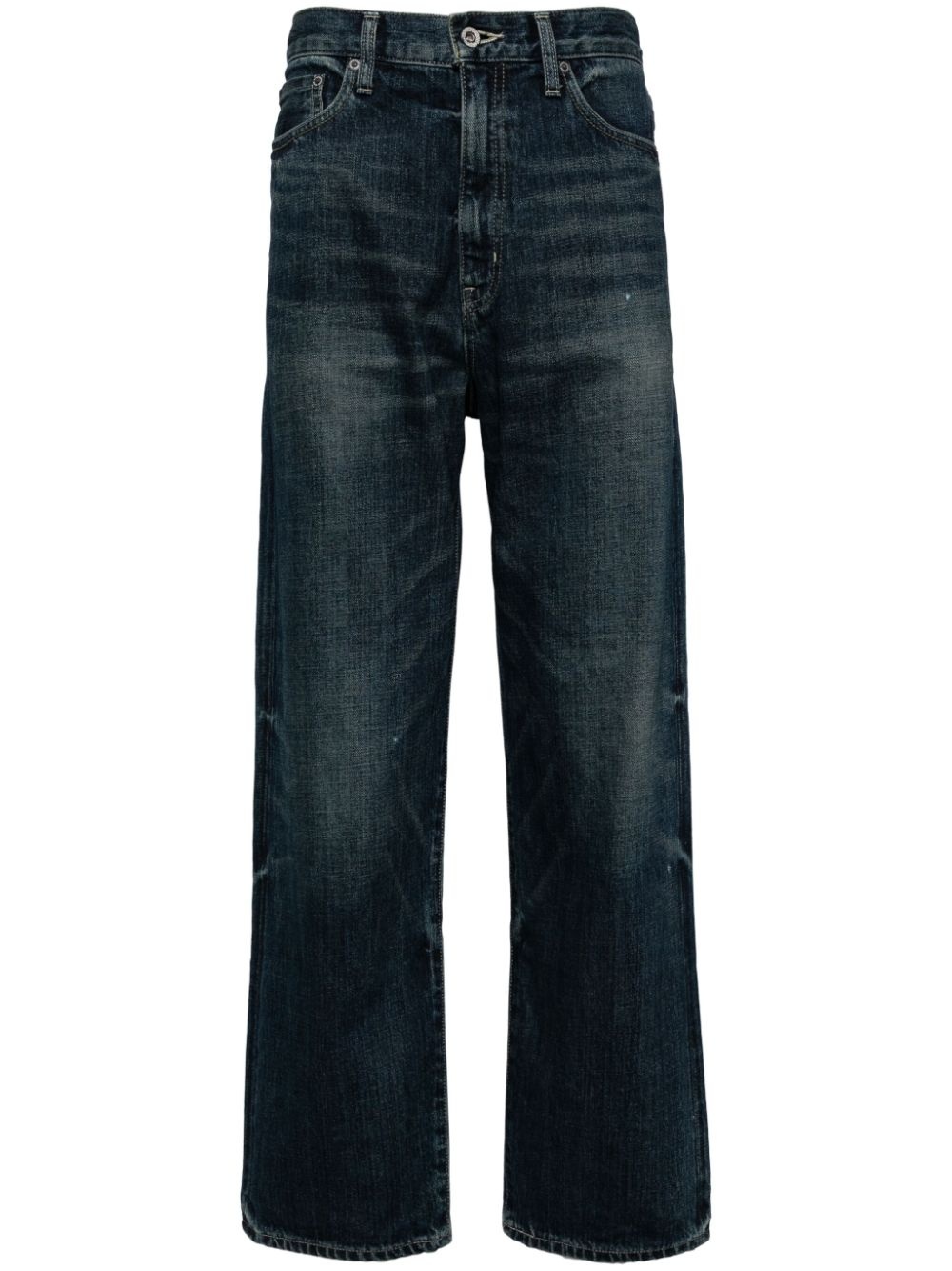 straight-leg denim jeans - 1