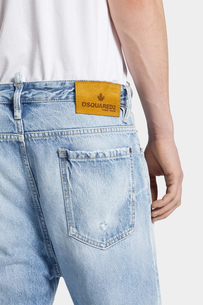 LIGHT DIAGONALE WASH LONDON BRO JEANS - 6
